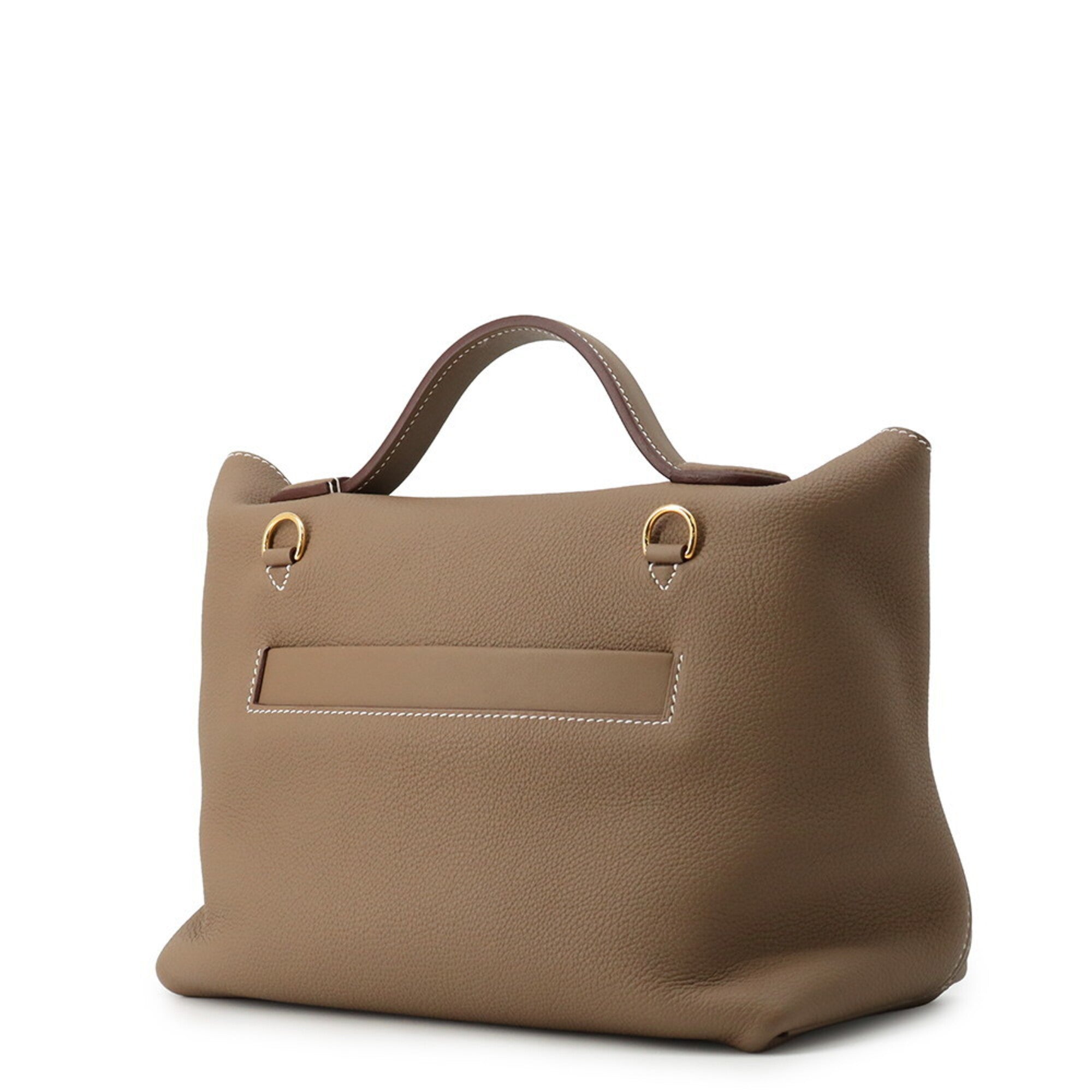 Hermes Etoupe Gray Togo Leather Swift Leather Handbag (Pre-Owned)