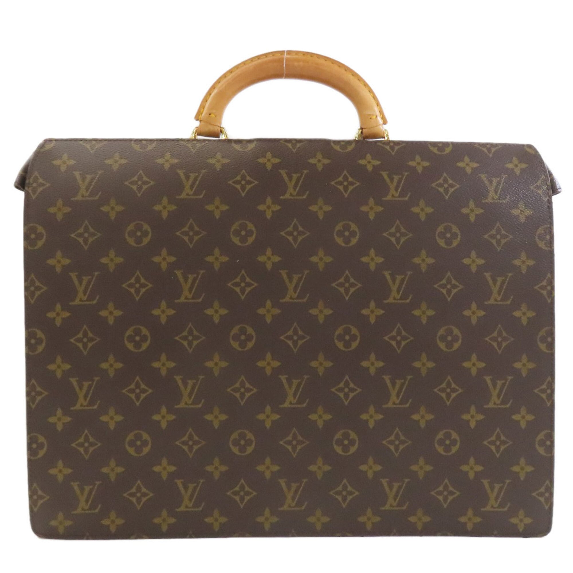 Louis Vuitton Brown Monogram Monogram Canvas Briefcase (Pre-Owned)