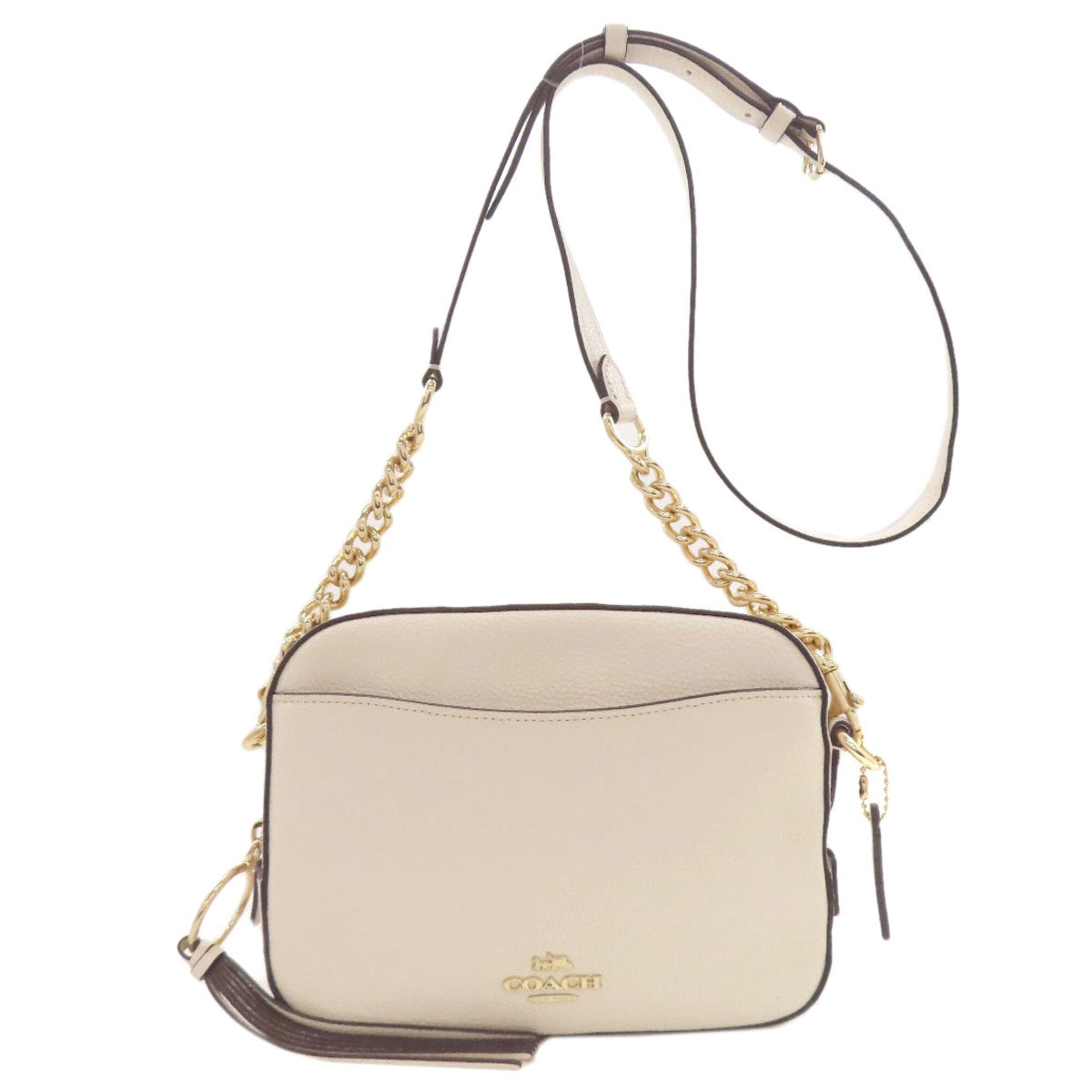 Coach White Leather Shoulder Bag (Pre-Owned)
