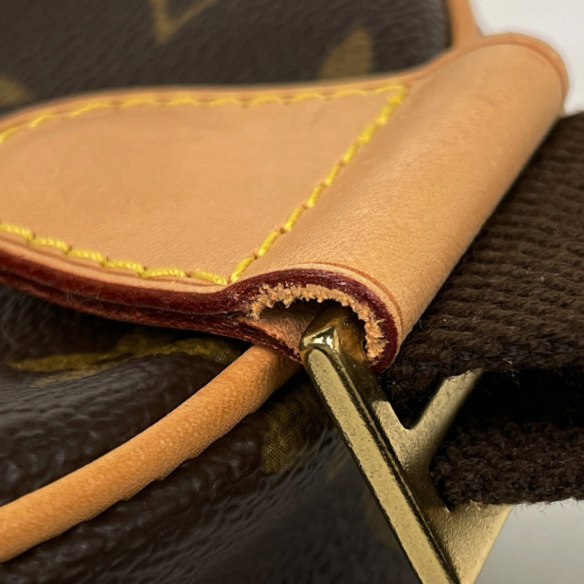 Louis Vuitton Brown Monogram Shoulder Bag Sling Bag (Pre-Owned)