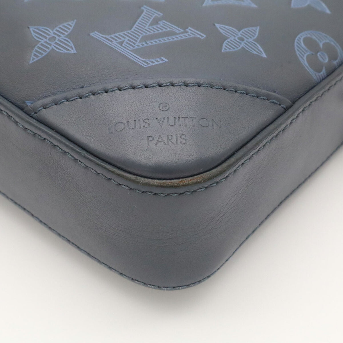 Louis Vuitton Navy Monogram Shadow Shoulder Bag (Pre-Owned)
