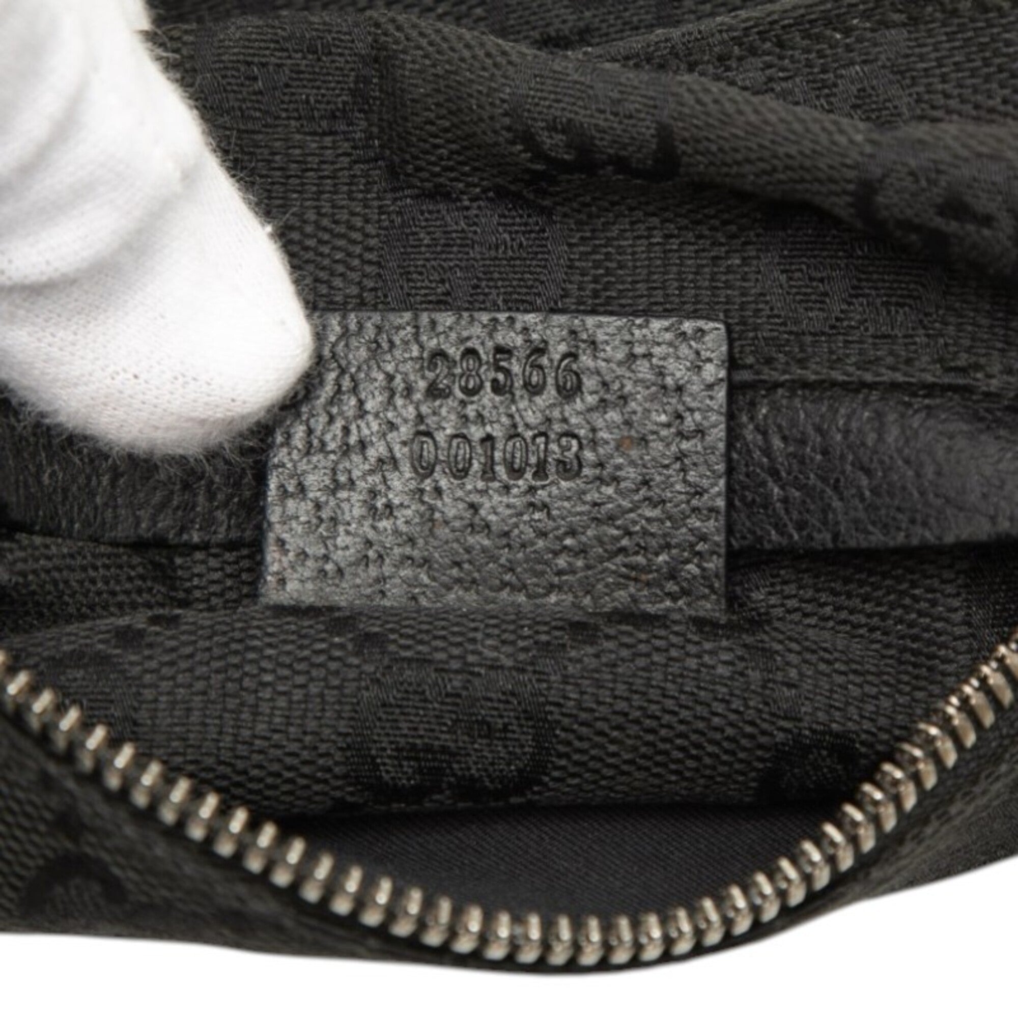 Gucci Black Canvas Leather Fanny Pack (Pre-Owned)