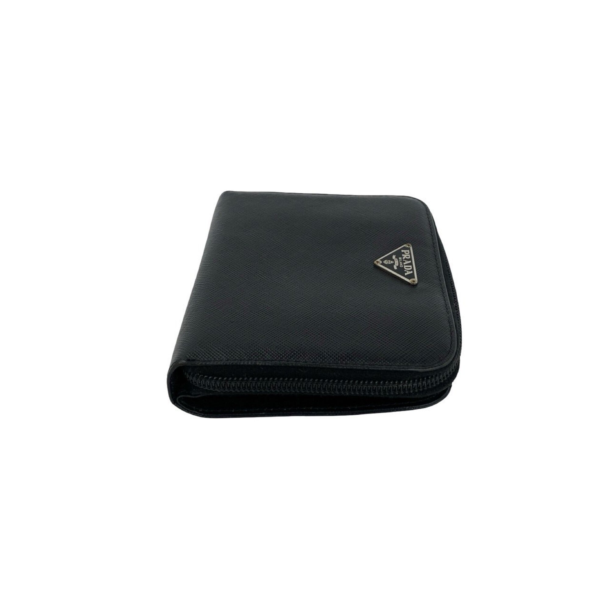 Prada Black Leather Wallet (Bi-Fold) (Pre-Owned)
