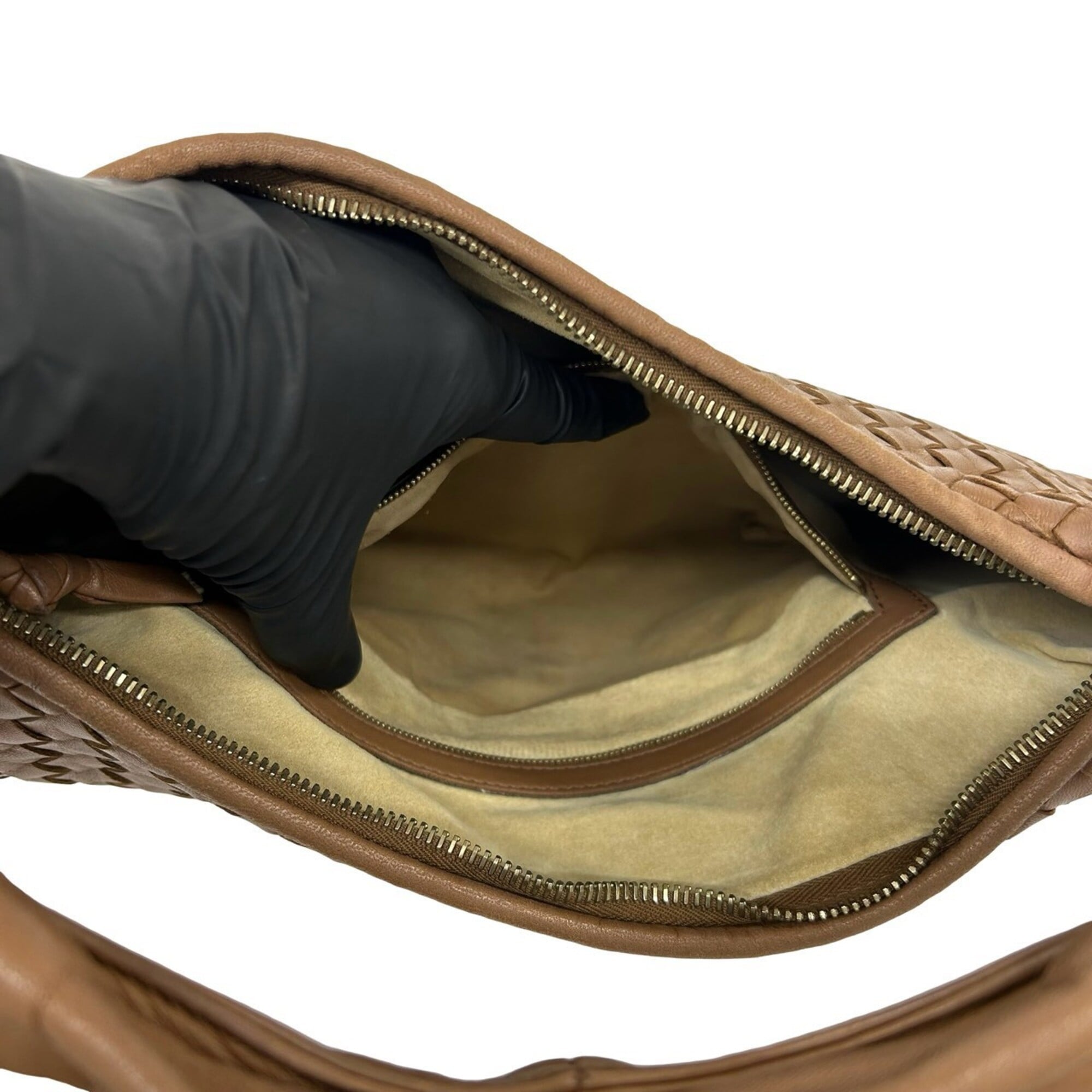 Bottega Veneta Brown Leather Handbag Tote Bag (Pre-Owned)