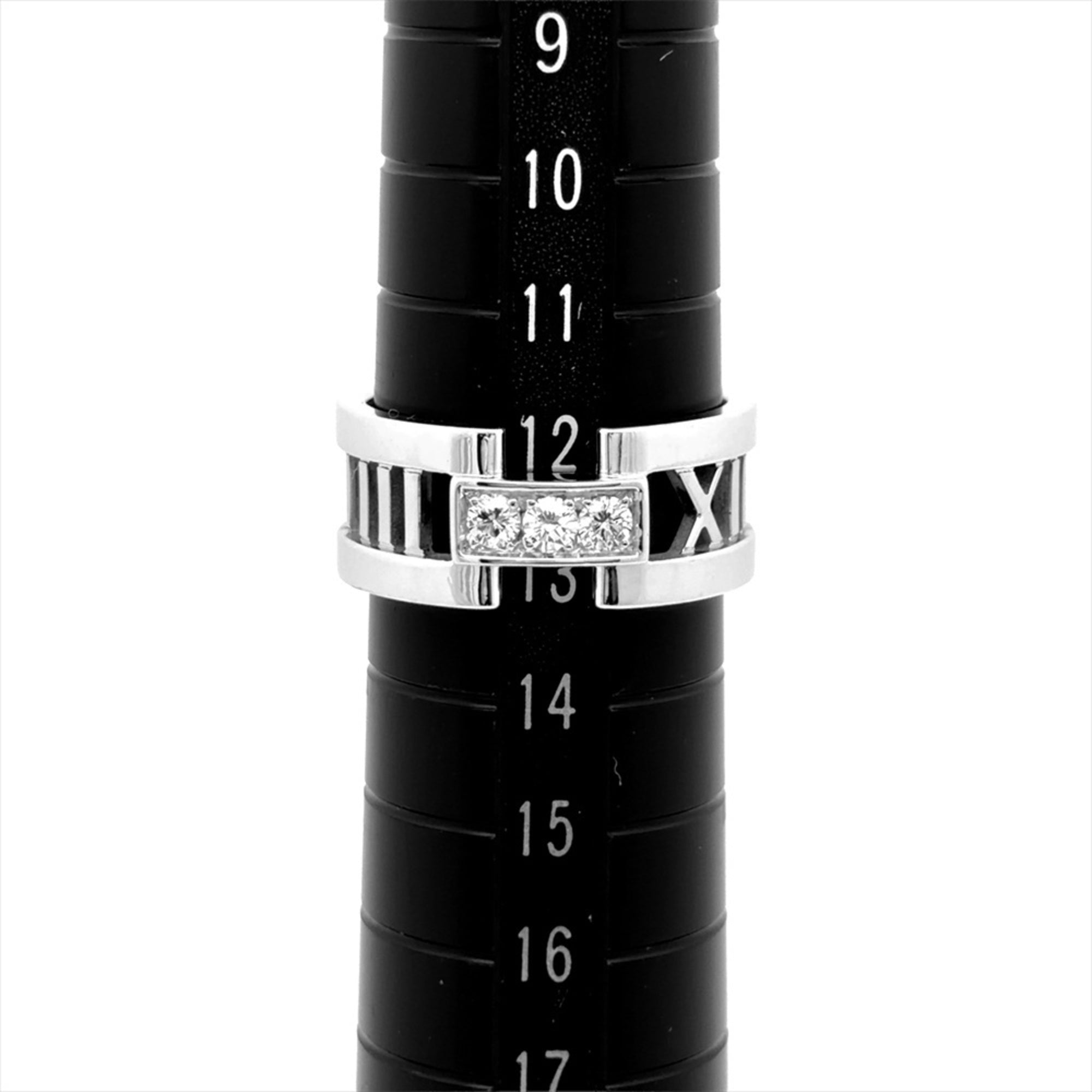 Tiffany Atlas White Gold (18K) Band Ring (Pre-Owned)