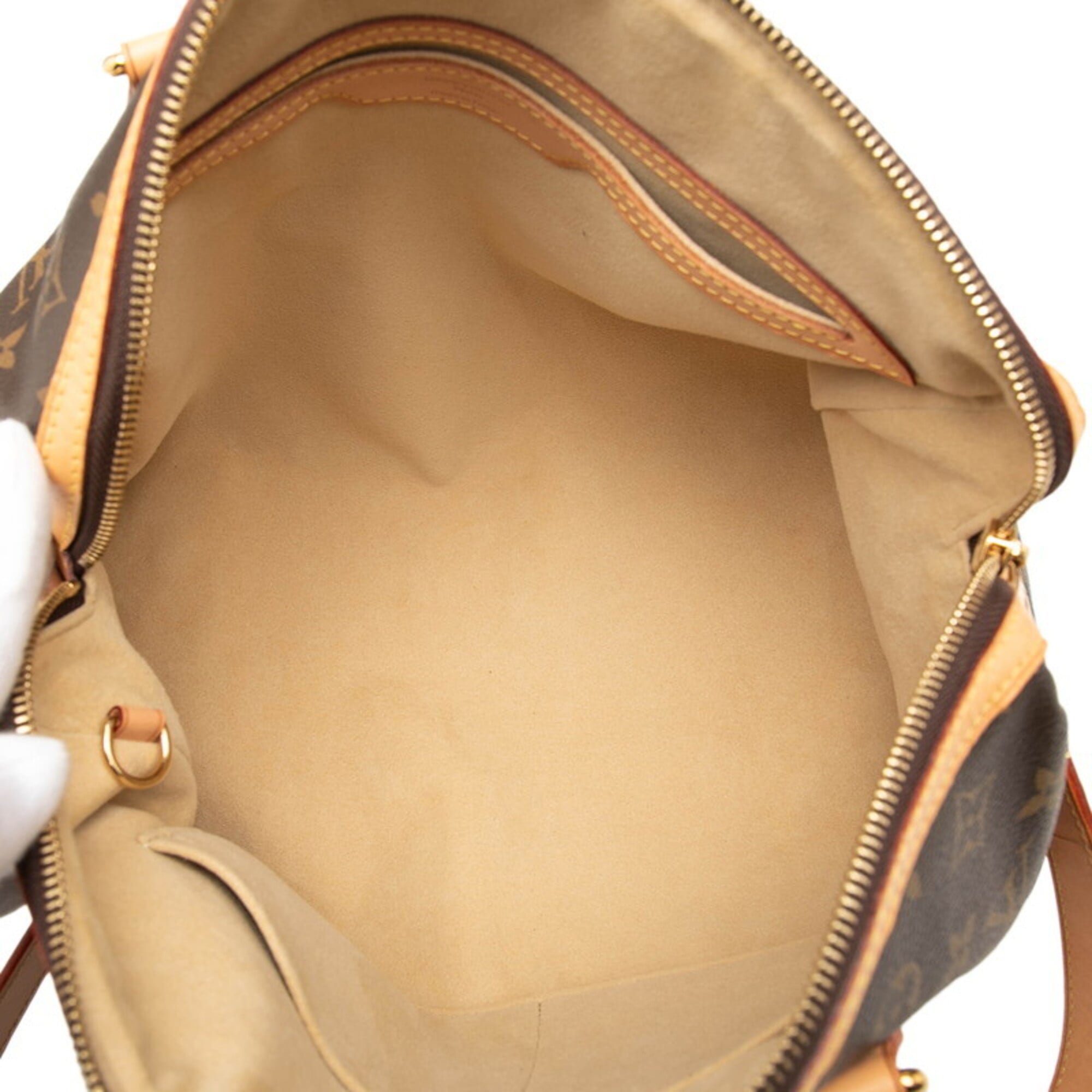 Louis Vuitton Brown Pvc Leather Handbag Shoulder Bag (Pre-Owned)