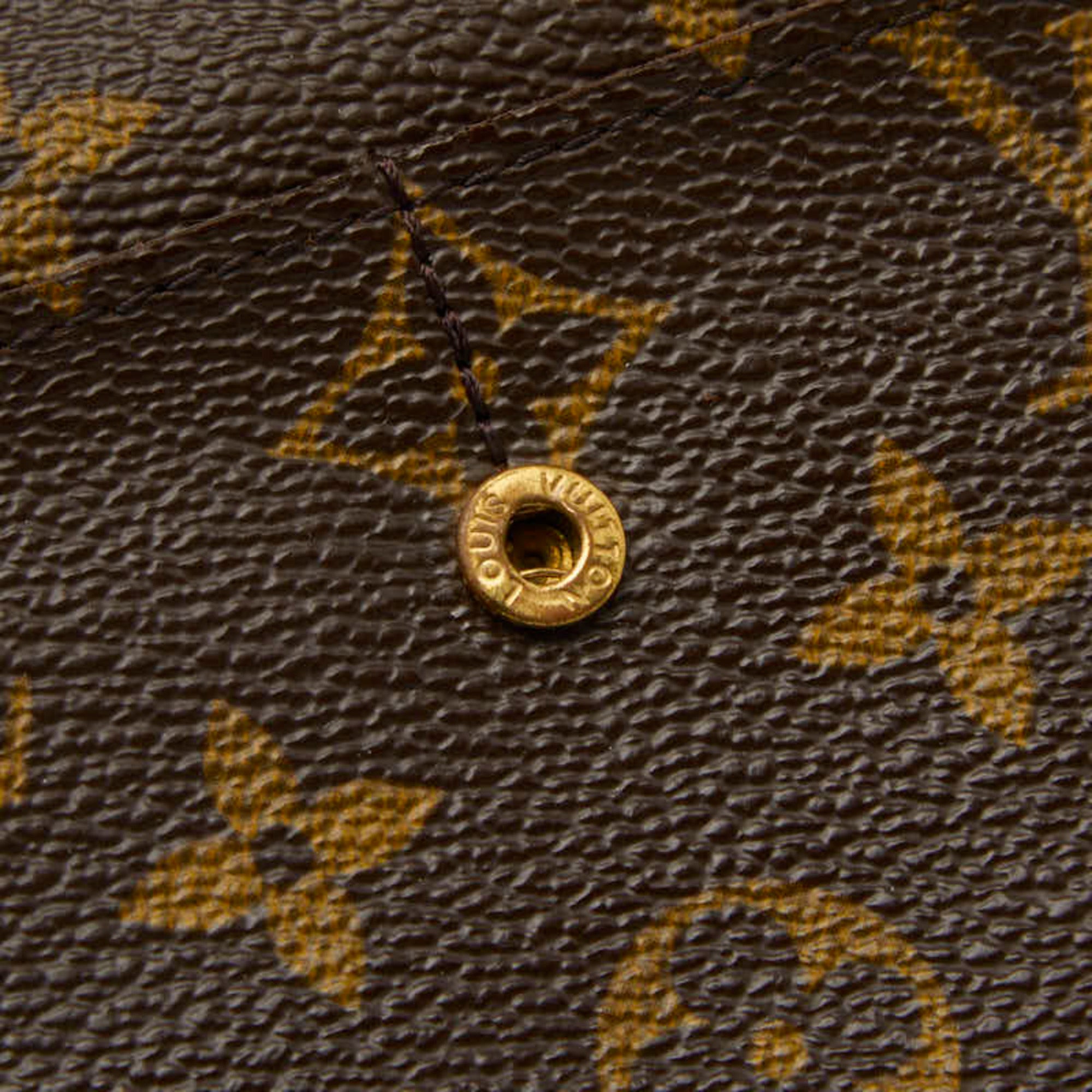 Louis Vuitton Brown Pvc Leather Long Wallet (Bi-Fold) (Pre-Owned)