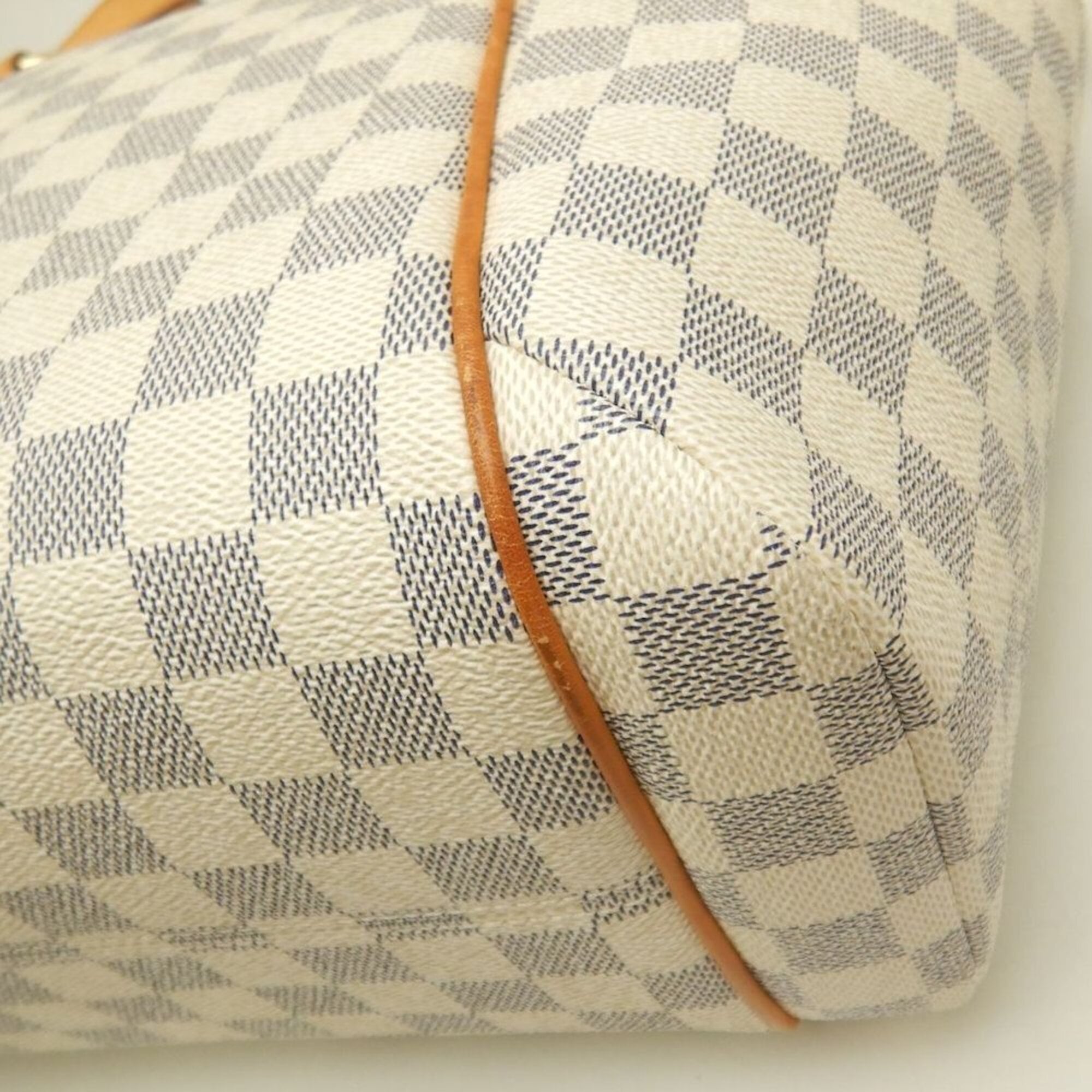 Louis Vuitton Azur Coated Canvas Leather Tote Bag (Pre-Owned)