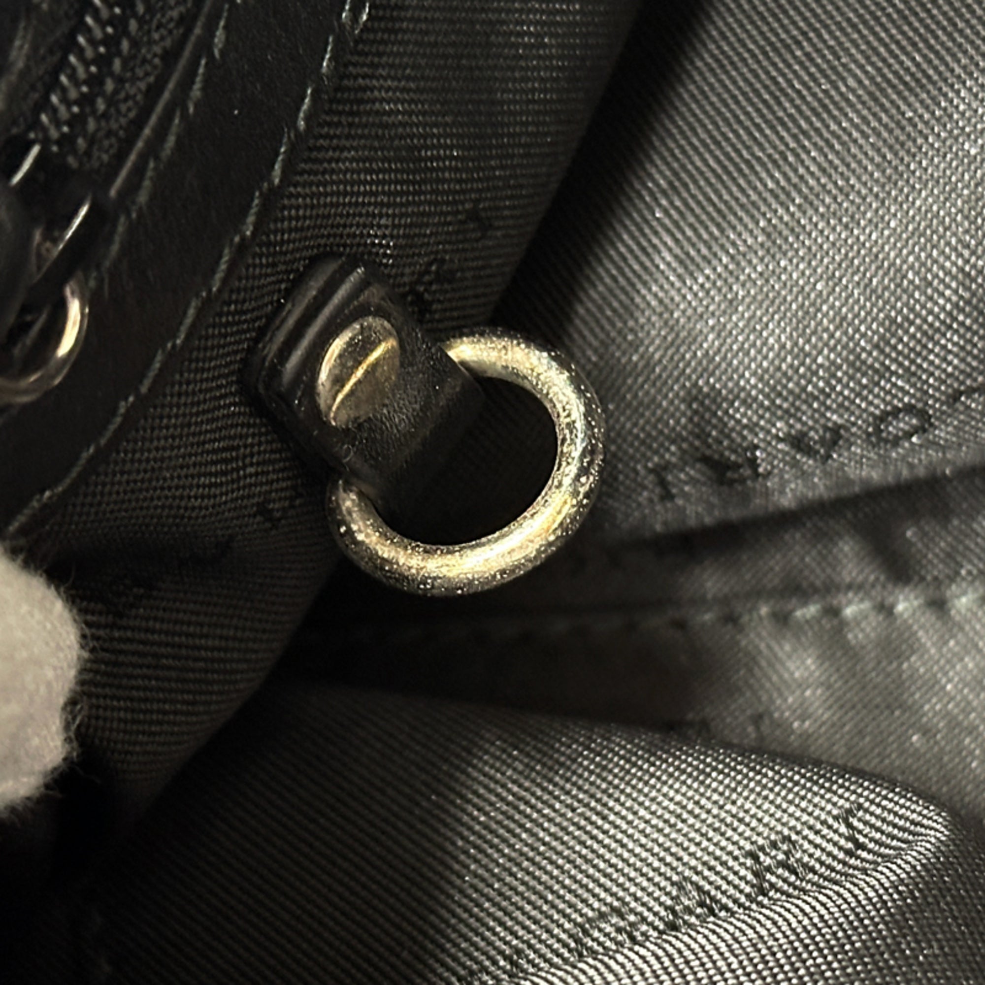 Bvlgari Black Gray Pvc Handbag Shoulder Bag (Pre-Owned)