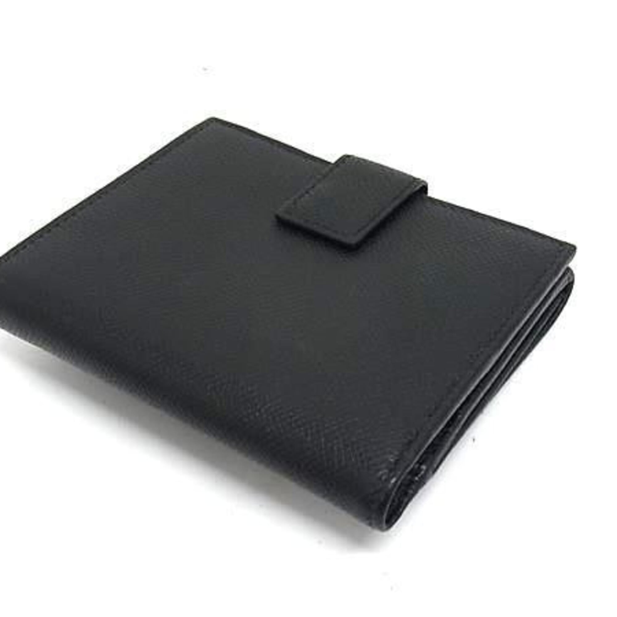Salvatore Ferragamo Black Leather Wallet (Bi-Fold) (Pre-Owned)