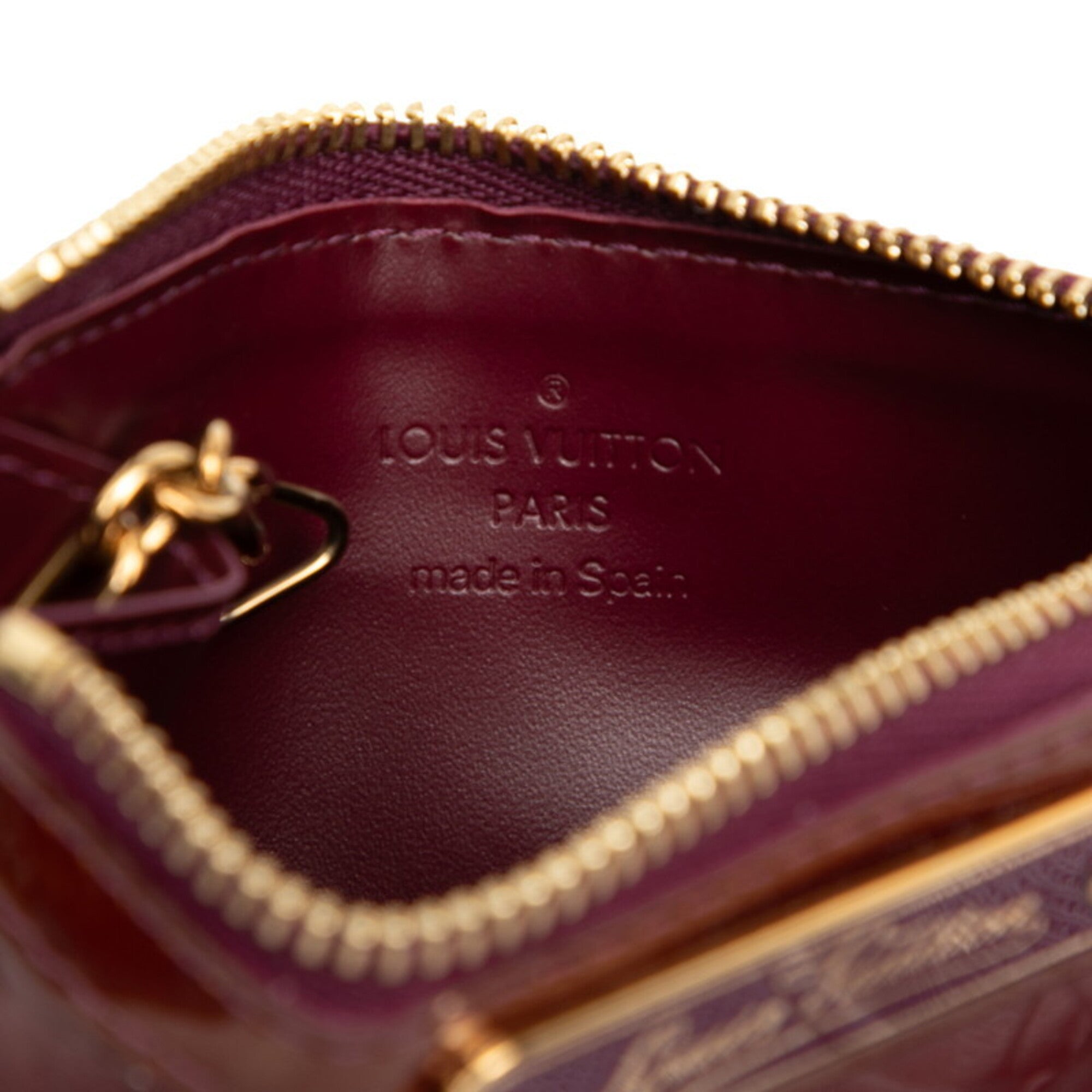 Louis Vuitton Monogram Vernis Red Color Patent Leather Coin Purse/Coin Case (Pre-Owned)
