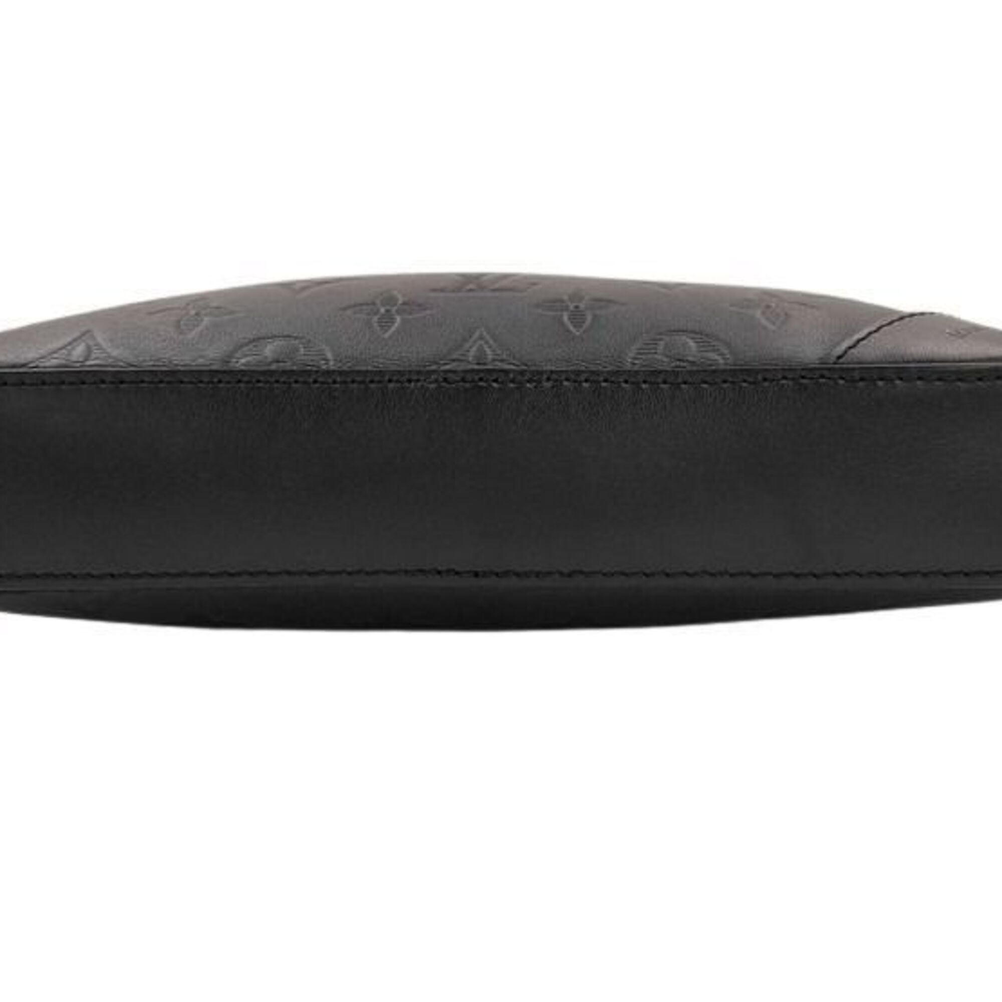 Louis Vuitton Black Monogram Leather Pouch Shoulder Bag (Pre-Owned)