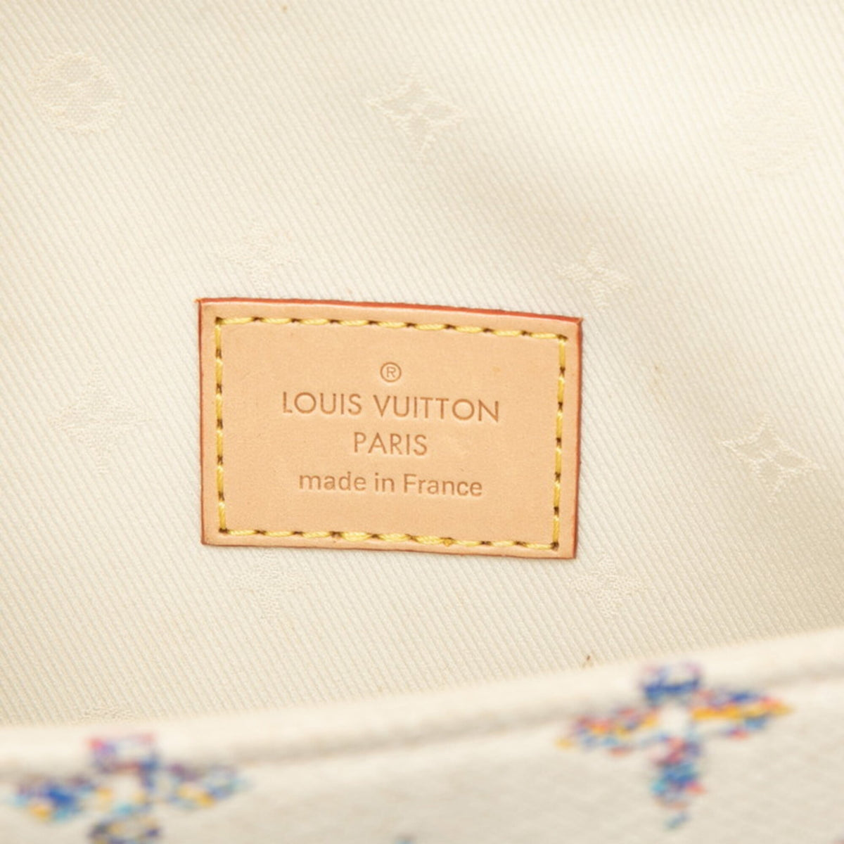 Louis Vuitton Monogram Multi-Color White Canvas Leather Handbag Shoulder Bag (Pre-Owned)