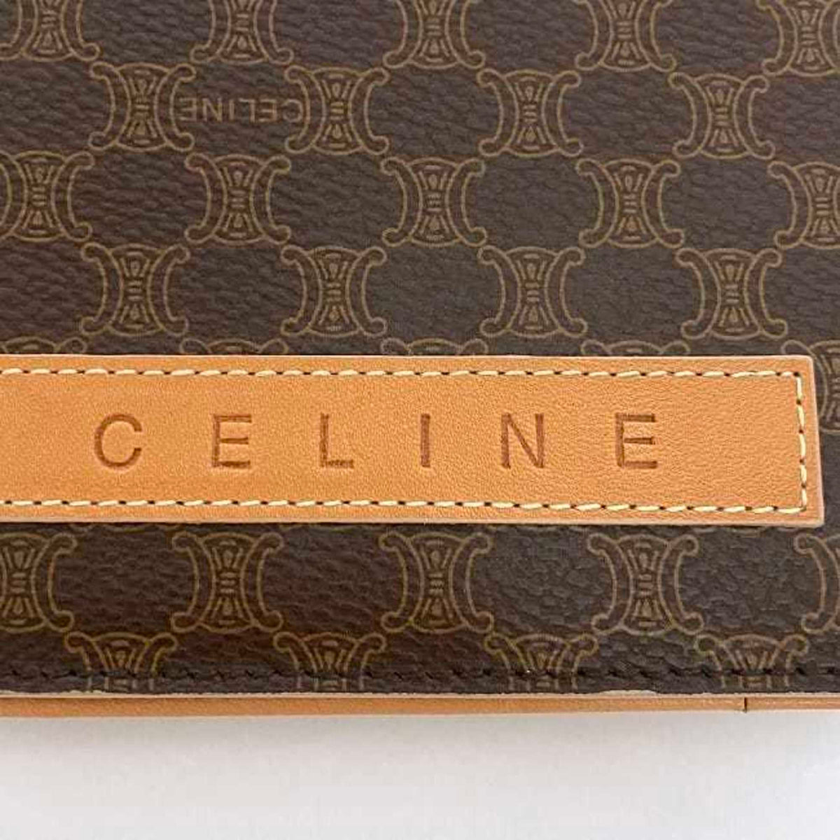 Celine Macadam Brown Pvc Long Wallet (Bi-Fold) (Pre-Owned)