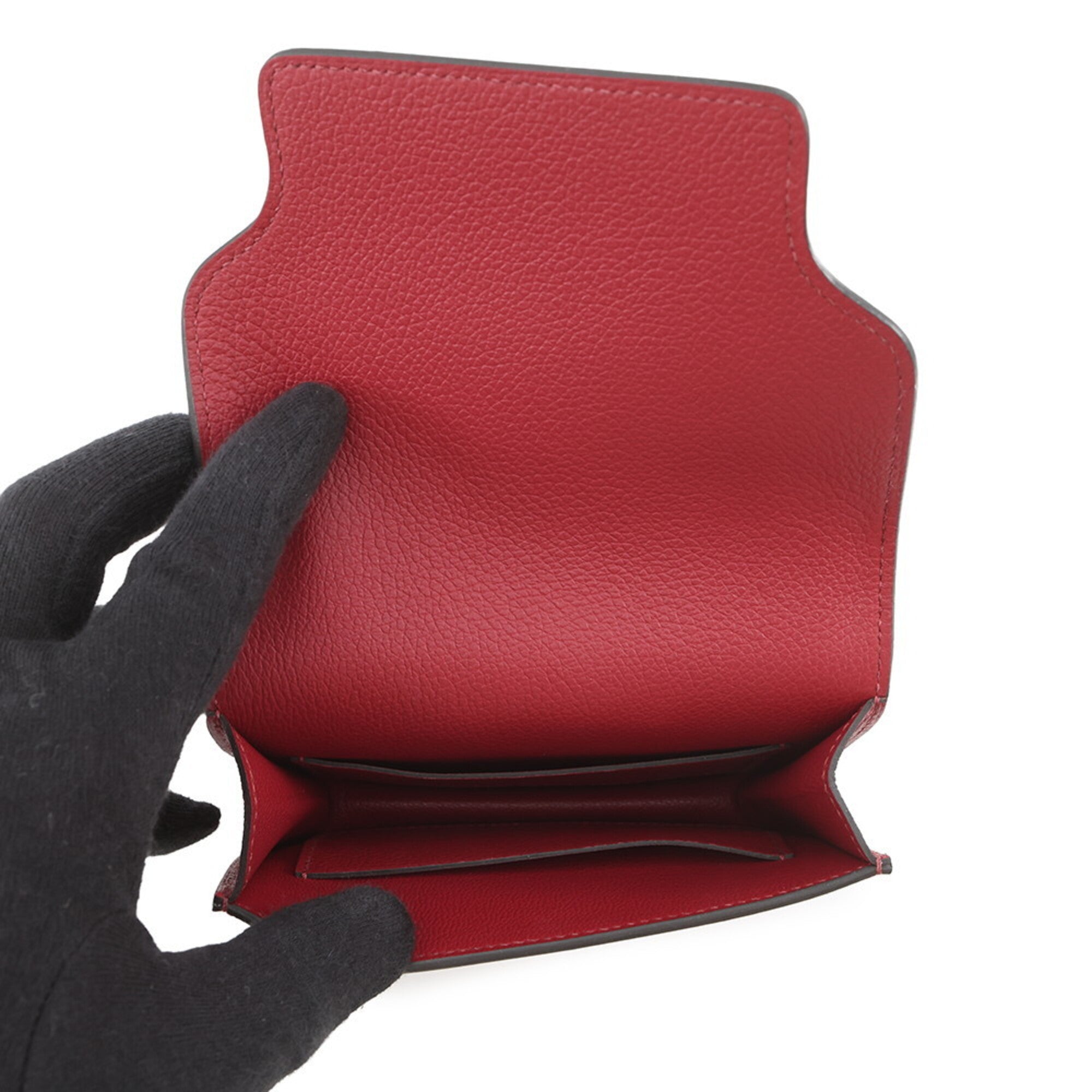 Hermes Rouge H Coin Purse/Coin Case (Pre-Owned)
