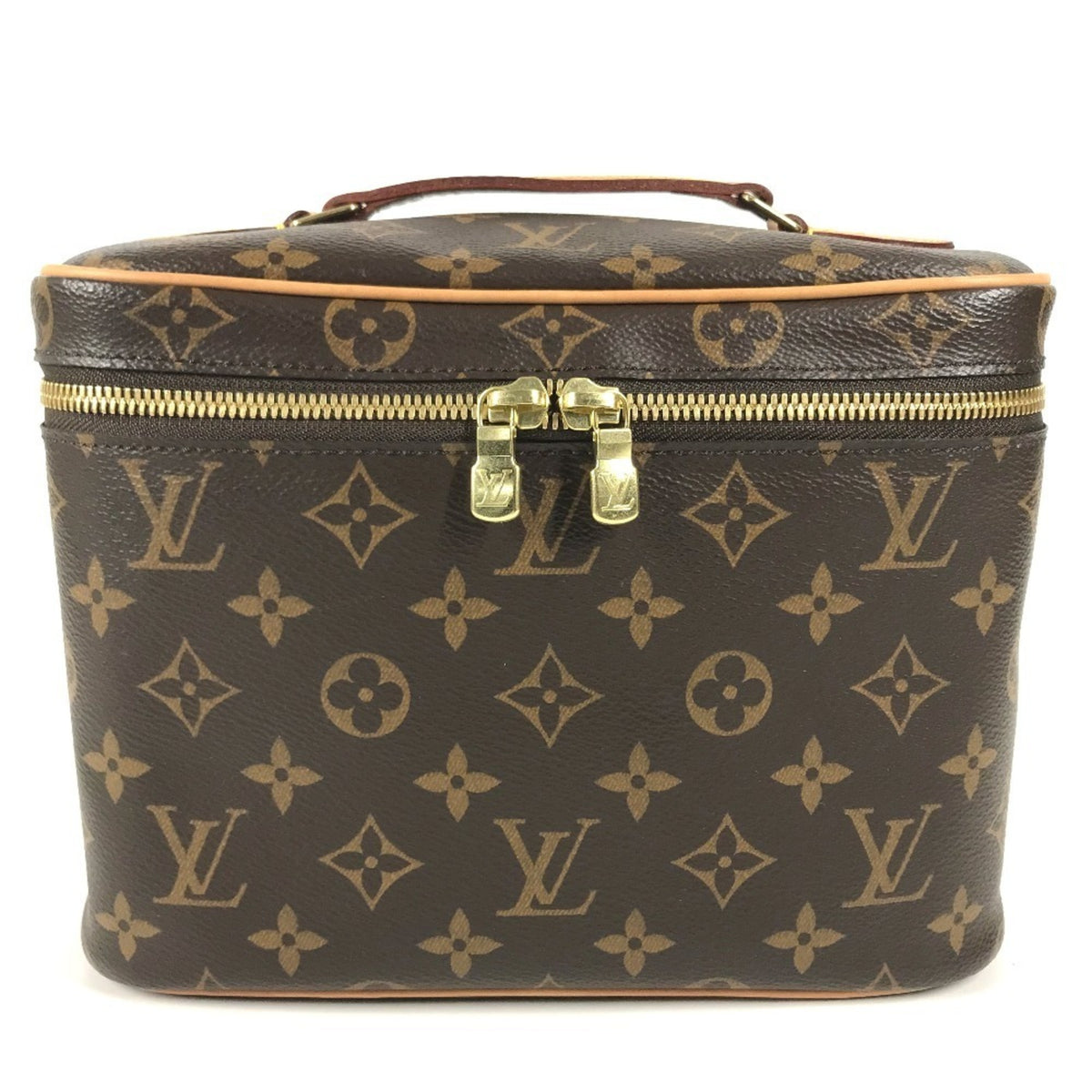 Louis Vuitton Brown Monogram Canvas Handbag Pouch (Pre-Owned)
