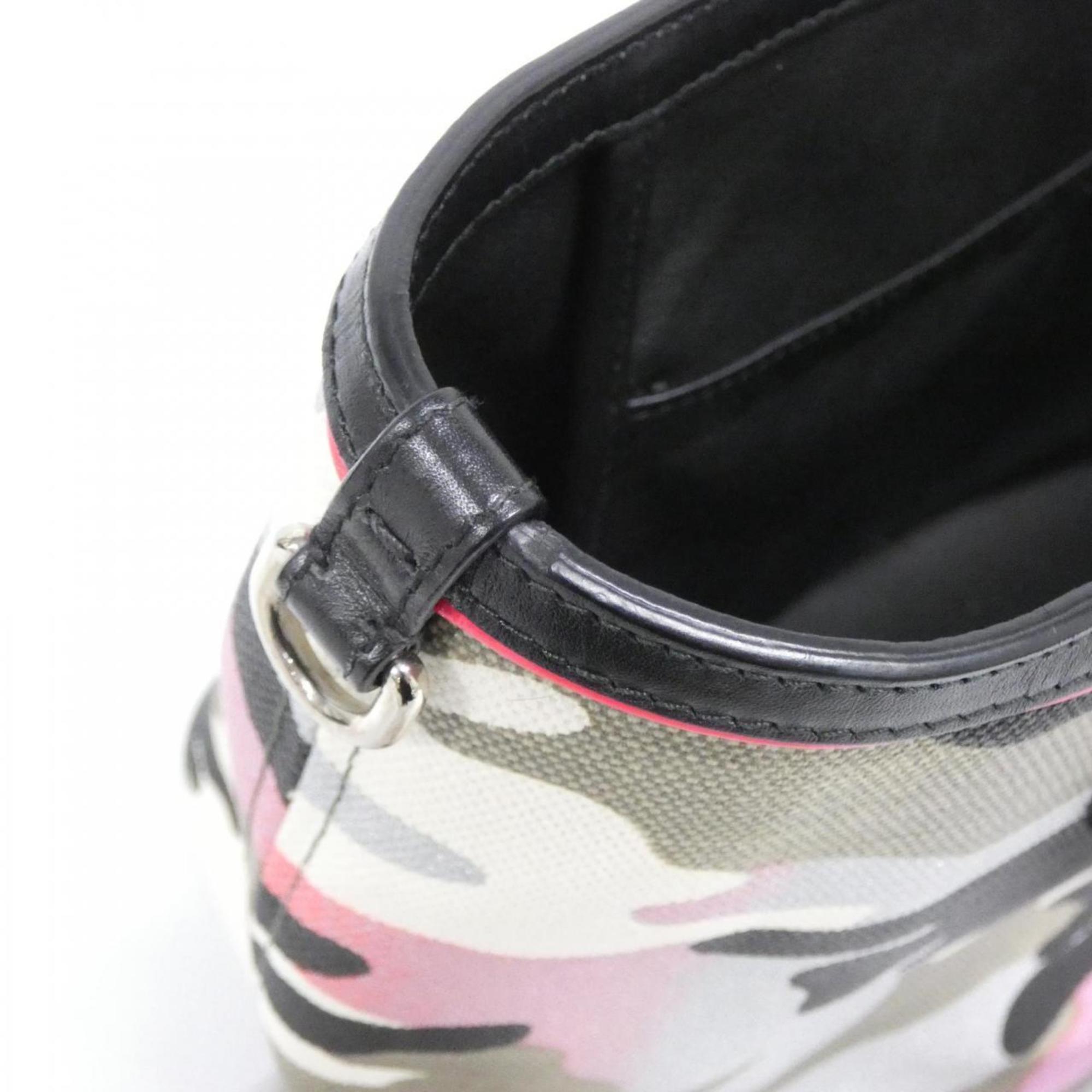 Christian Dior Black Multi-Color Pink Canvas Handbag (Pre-Owned)