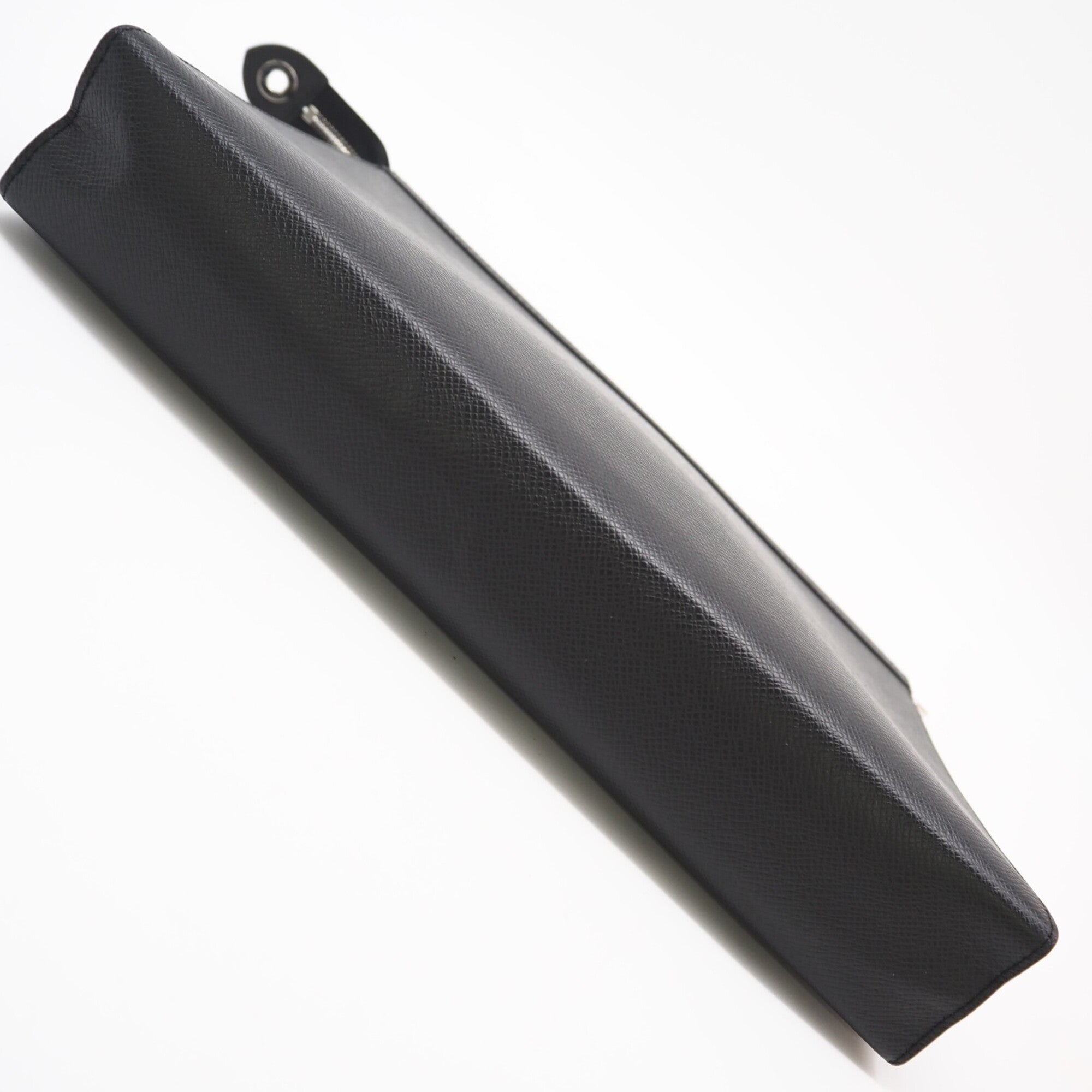 Louis Vuitton Black Leather Clutch Bag (Pre-Owned)
