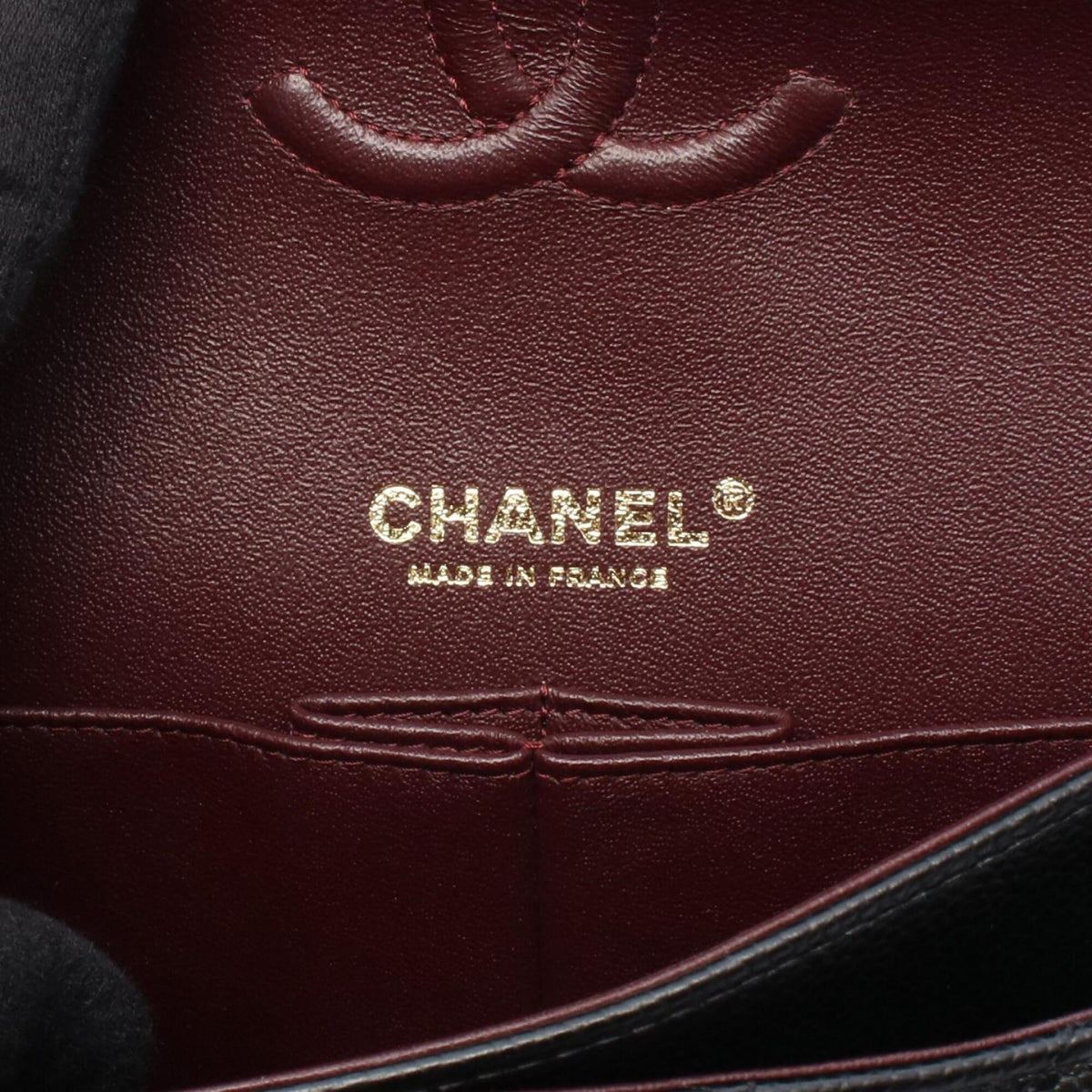 Chanel Black Leather Handbag Shoulder Bag (Pre-Owned)