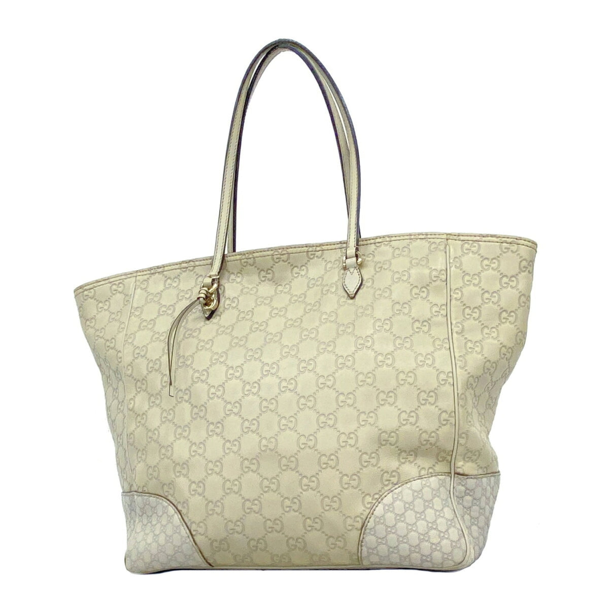 Gucci Beige Leather Tote Bag (Pre-Owned)