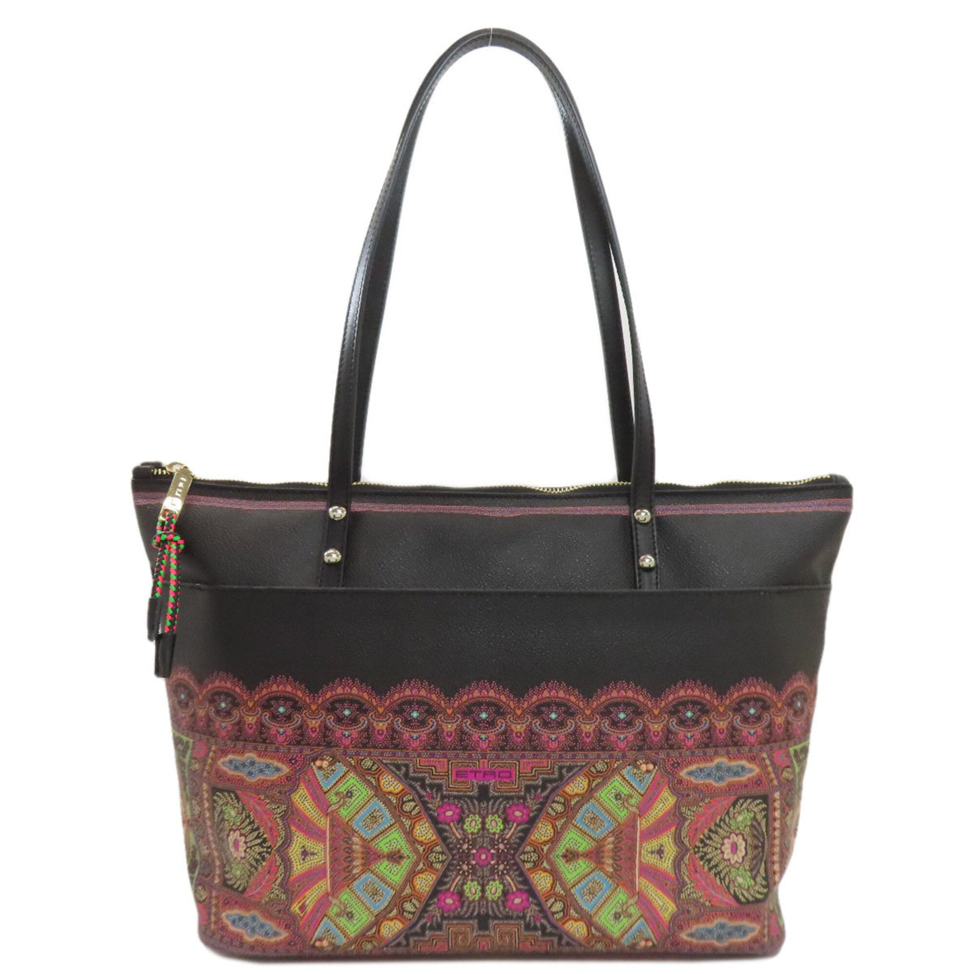 Etro Black Pvc Tote Bag (Pre-Owned)