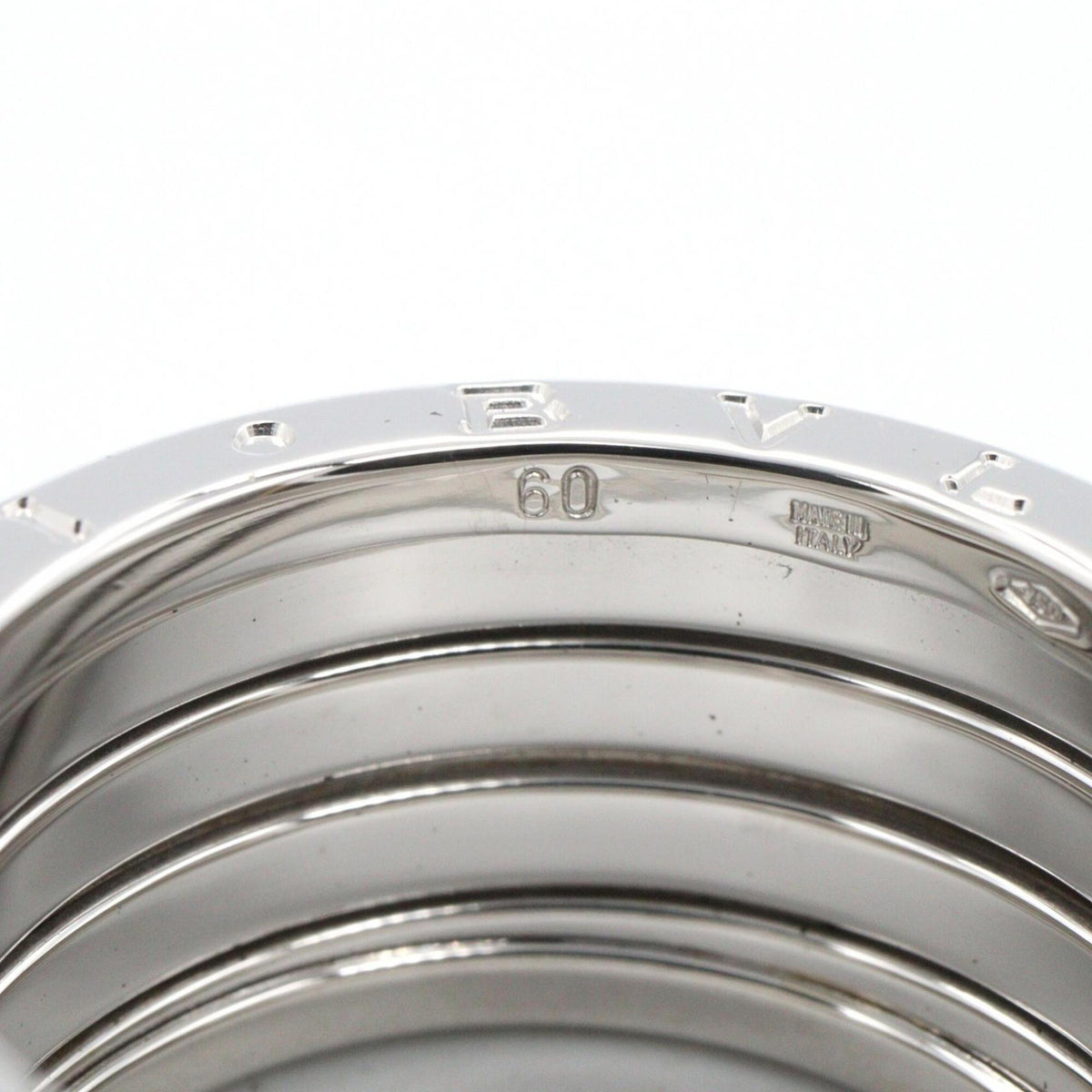 Bvlgari Silver White Gold (18K) Band Ring (Pre-Owned)