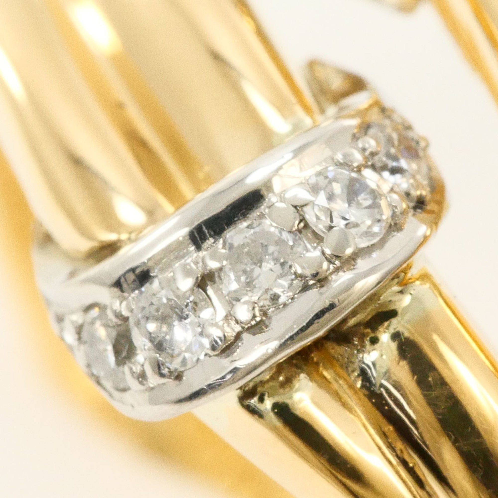 Unbranded Platinum Yellow Gold Yellow Gold (18K) Platinum 900 Band Ring (Pre-Owned)
