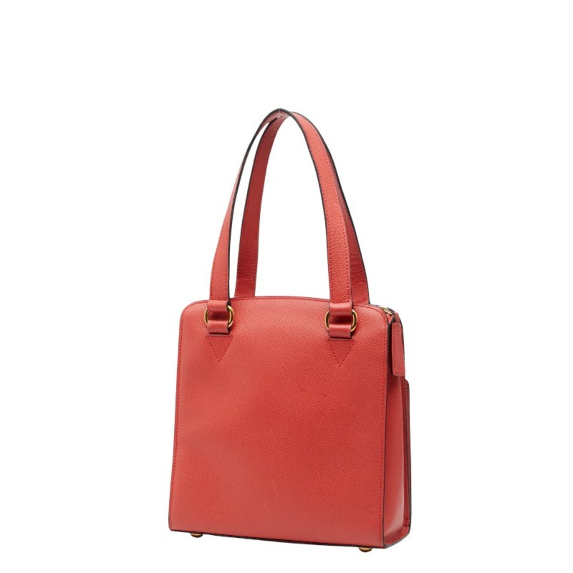 Celine Red Color Leather Handbag (Pre-Owned)