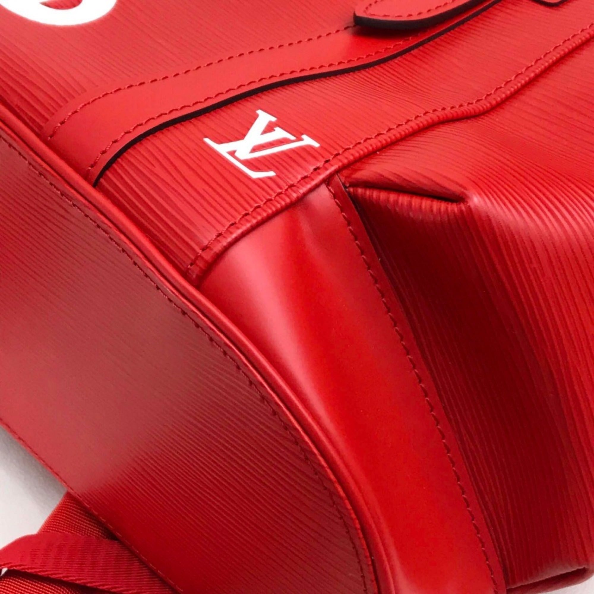 Louis Vuitton Red Color Epi Leather Backpack (Pre-Owned)