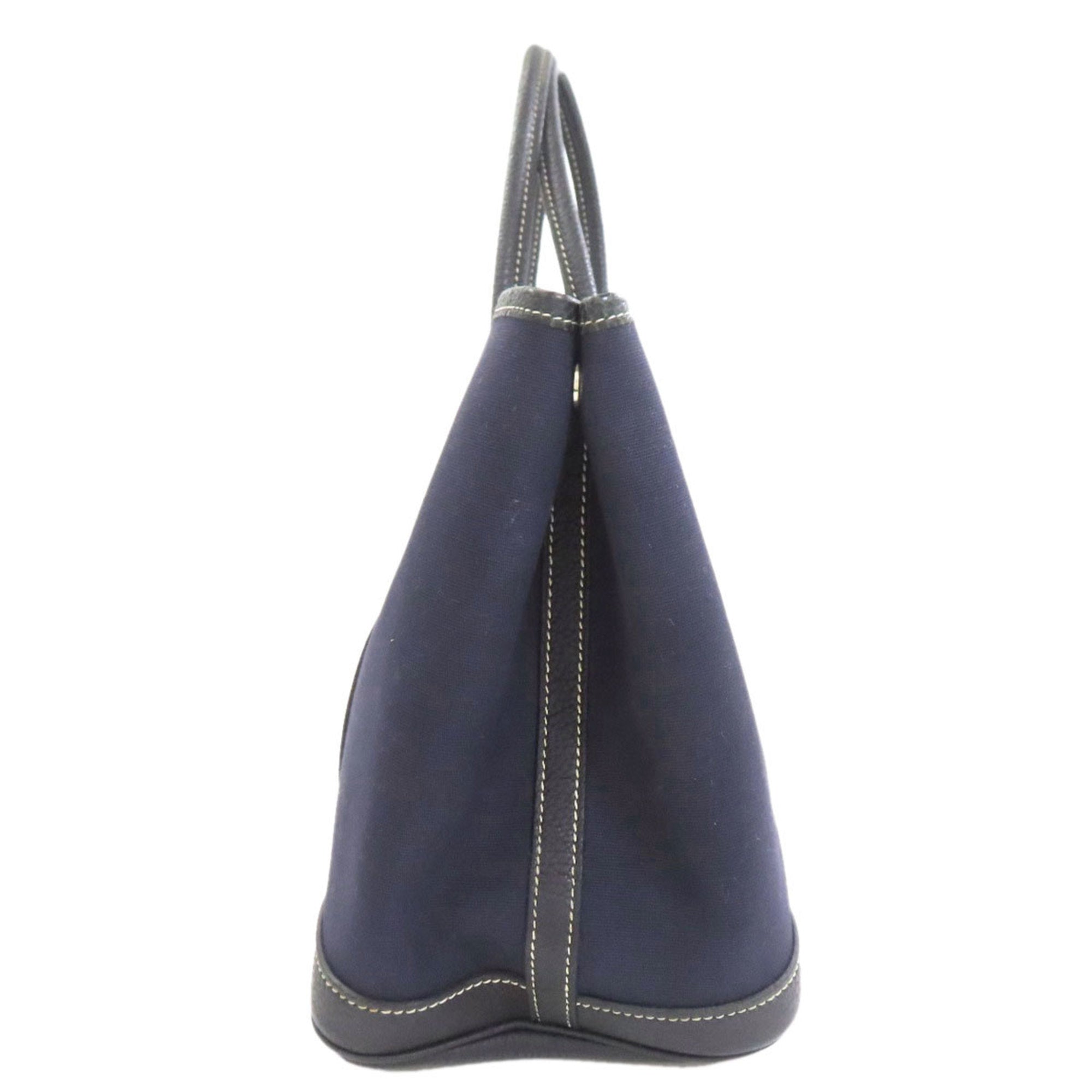 Hermes Navy Toile Officier Tote Bag (Pre-Owned)