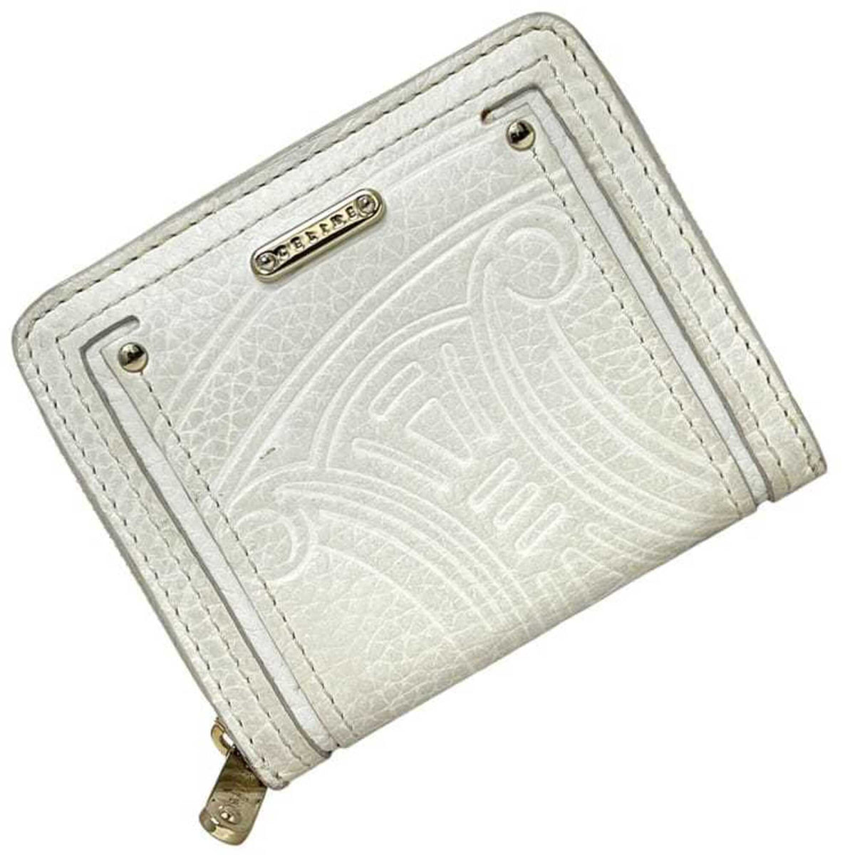 Celine White Leather Wallet (Bi-Fold) (Pre-Owned)