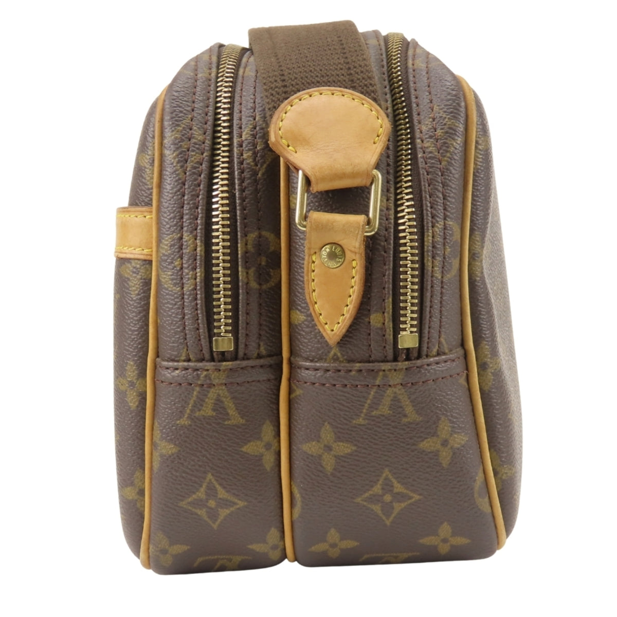 Louis Vuitton Brown Monogram Leather Shoulder Bag (Pre-Owned)