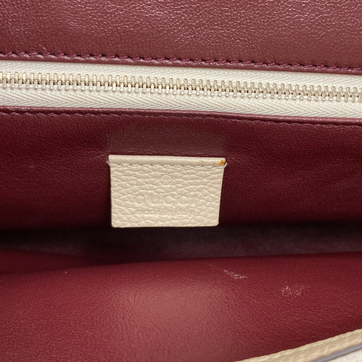 Gucci White Leather Handbag (Pre-Owned)