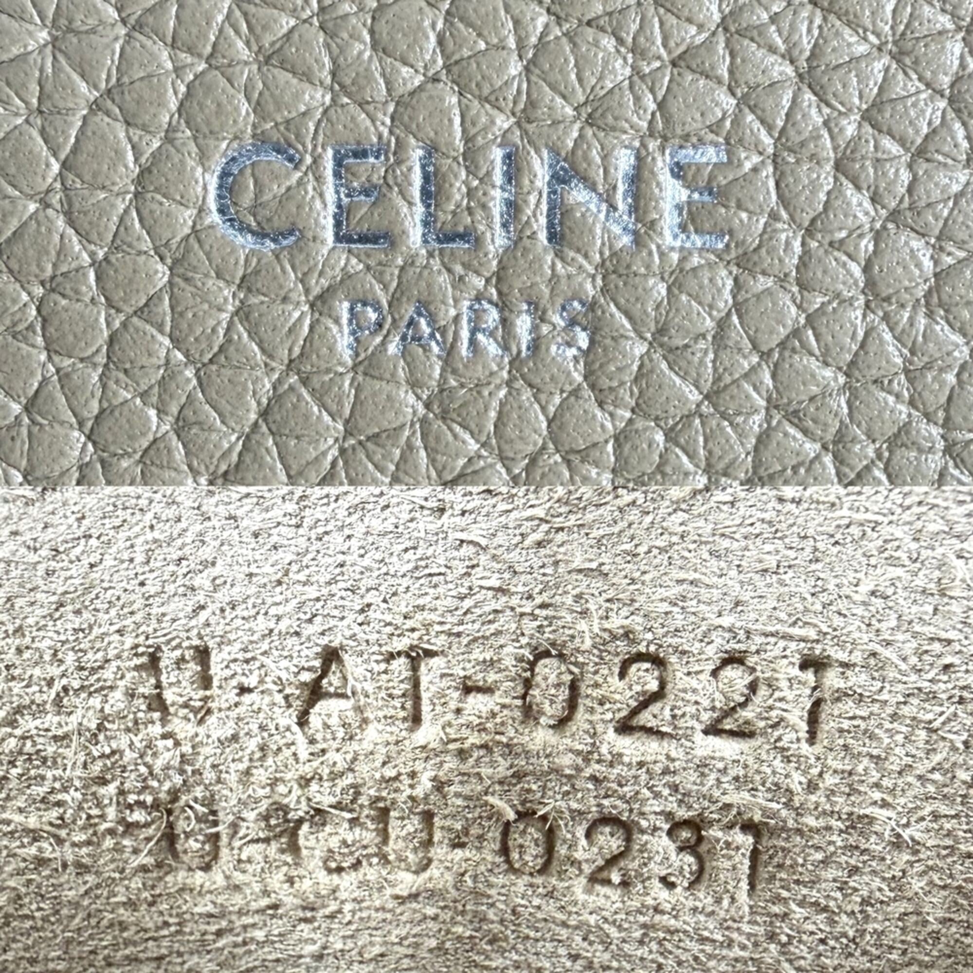 Celine Brown White Leather Handbag (Pre-Owned)