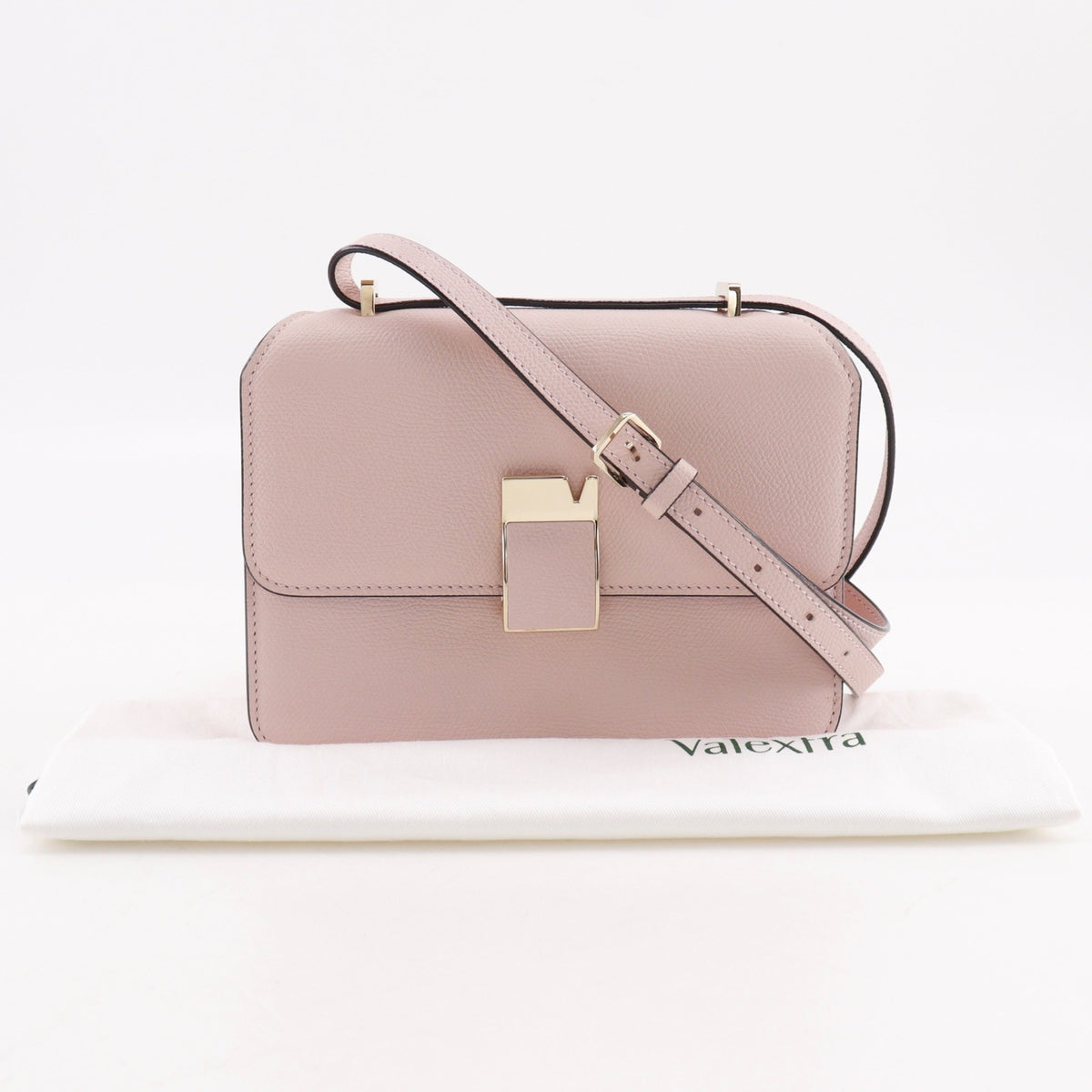 Valextra Pink Leather Shoulder Bag (Pre-Owned)