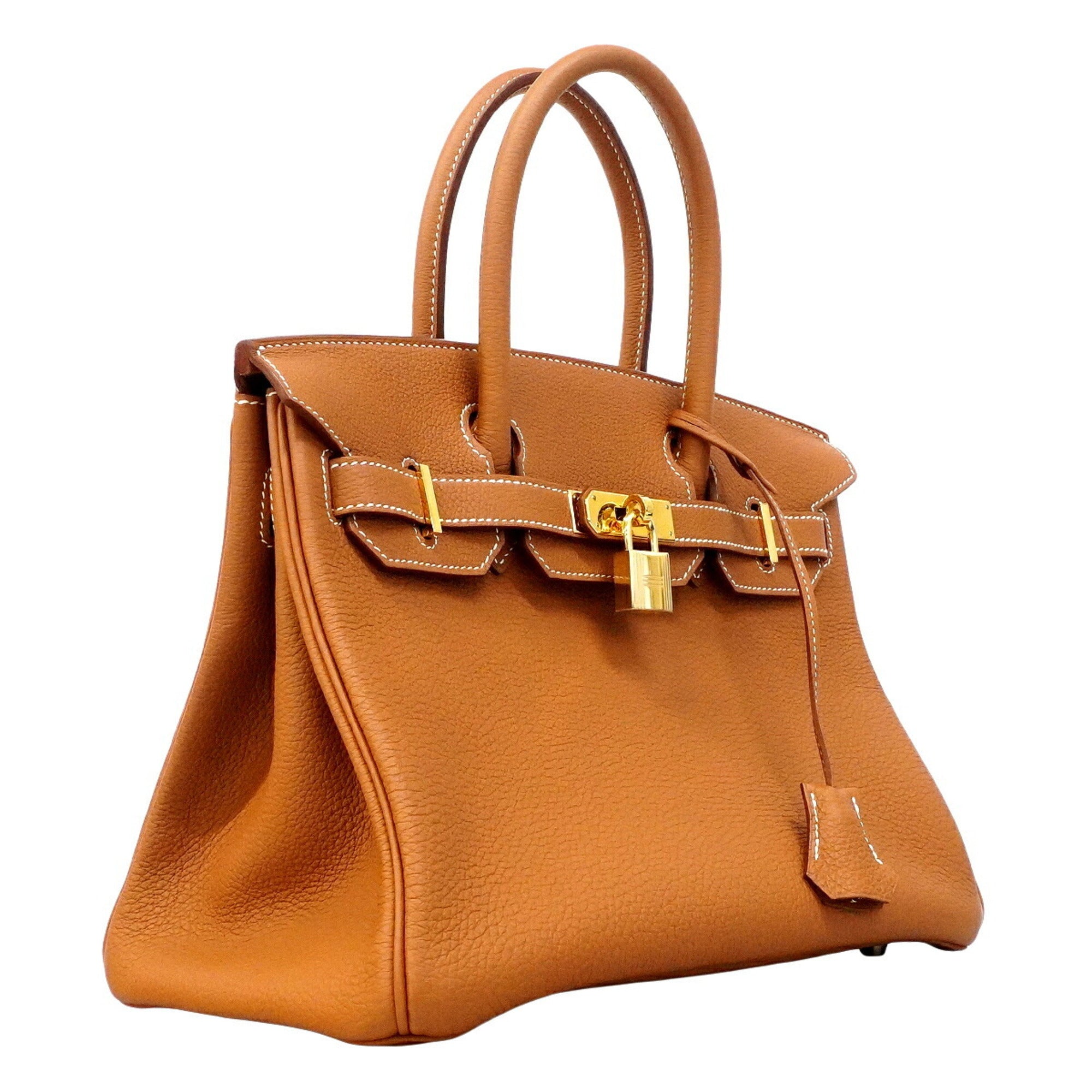 Hermes Gold Togo Leather Handbag (Pre-Owned)