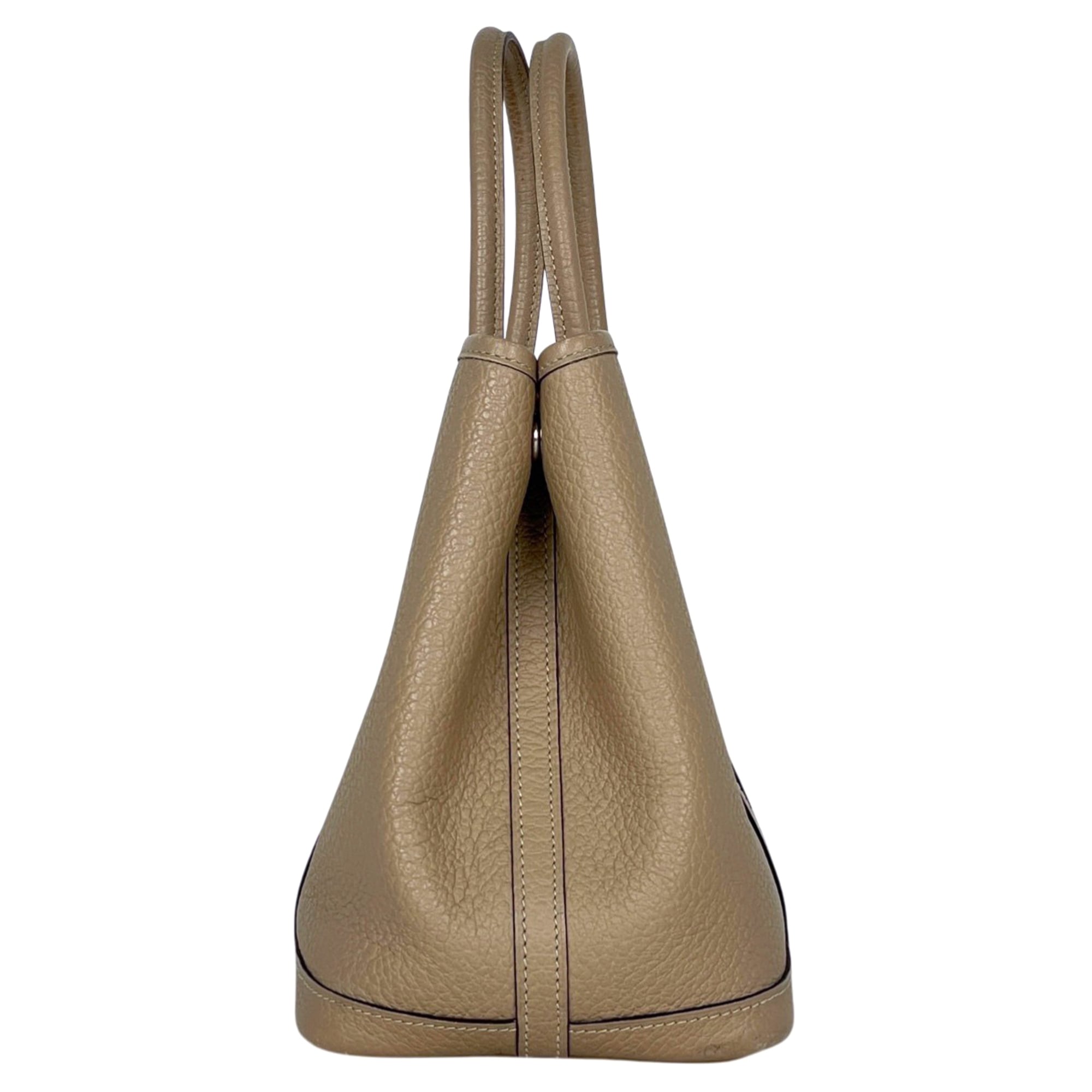 Hermes Garden Vache Leather Handbag Tote Bag (Pre-Owned)