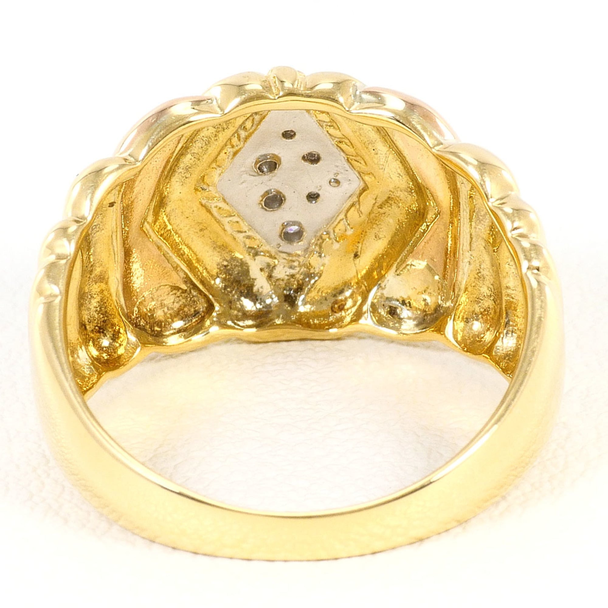 Unbranded Pink Gold Platinum Yellow Gold Yellow Gold (18K) Pink Gold (18K) Platinum 900 Band Ring (Pre-Owned)