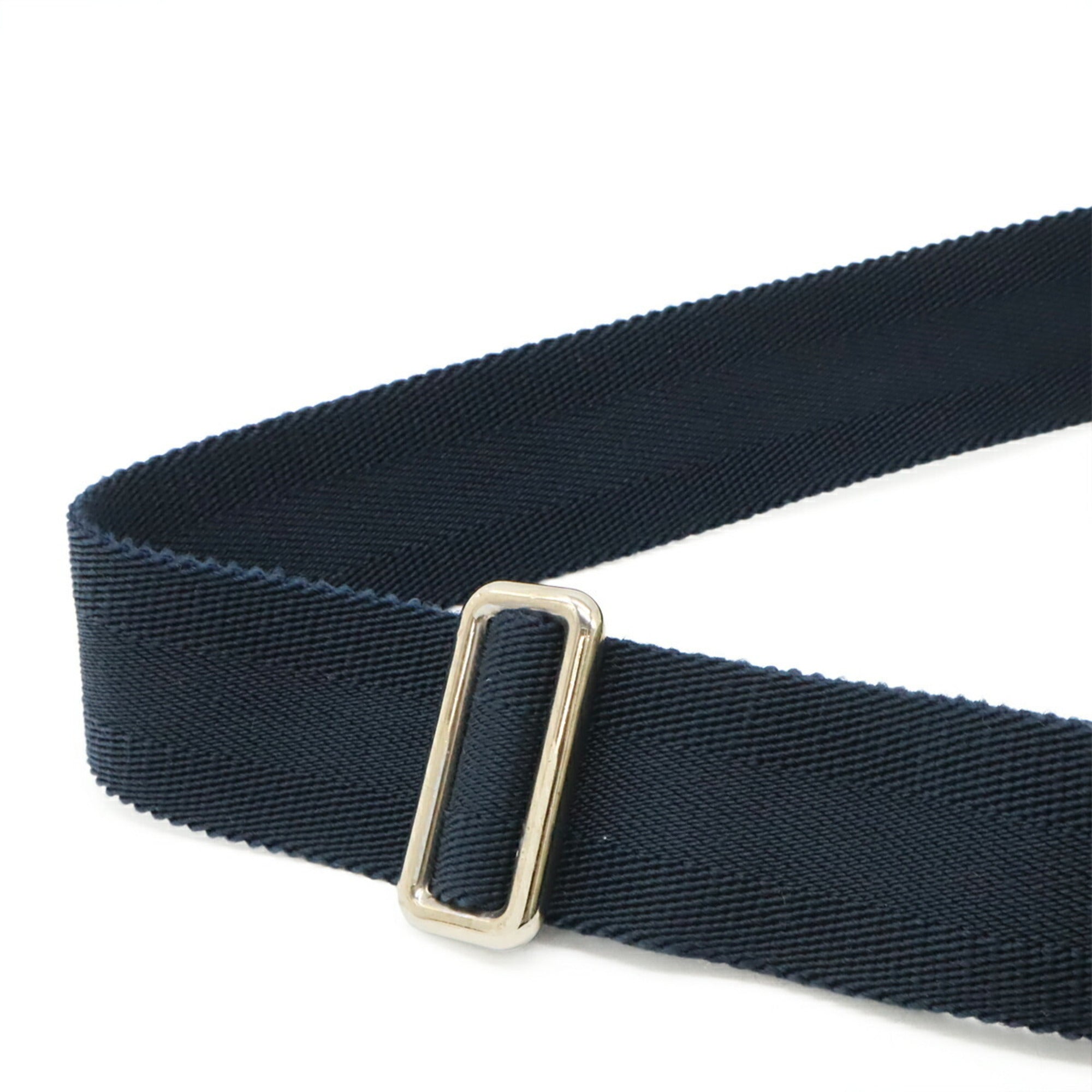 Gucci Gg Imprimé Navy Coated Canvas Pvc Leather Pouch Sling Bag (Pre-Owned)