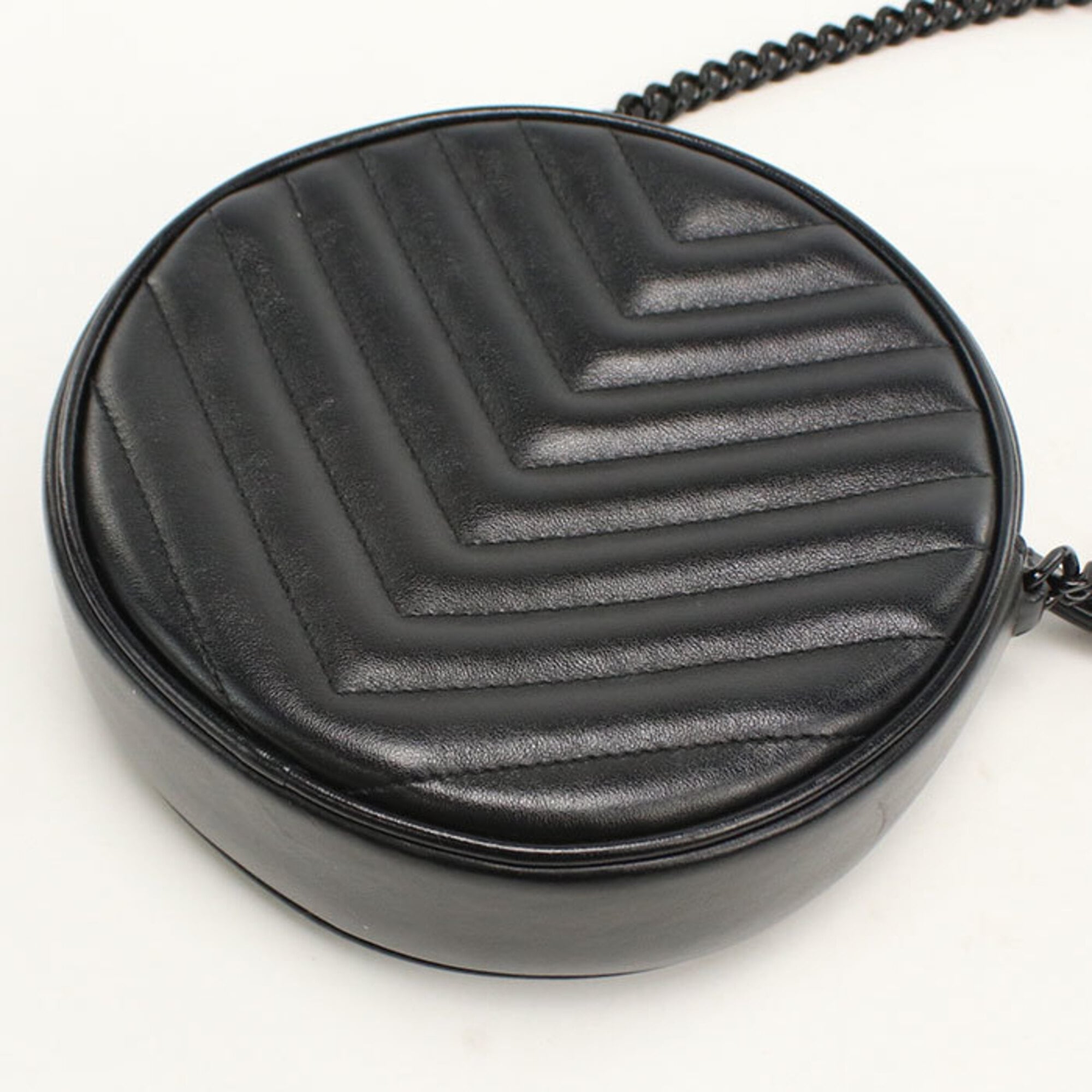 Saint Laurent Black Leather Shoulder Bag (Pre-Owned)