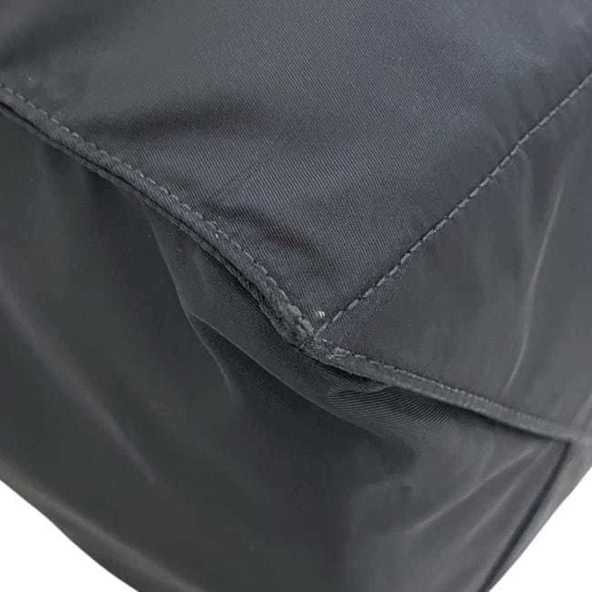 Prada Black Nero Nylon Leather Tote Bag (Pre-Owned)