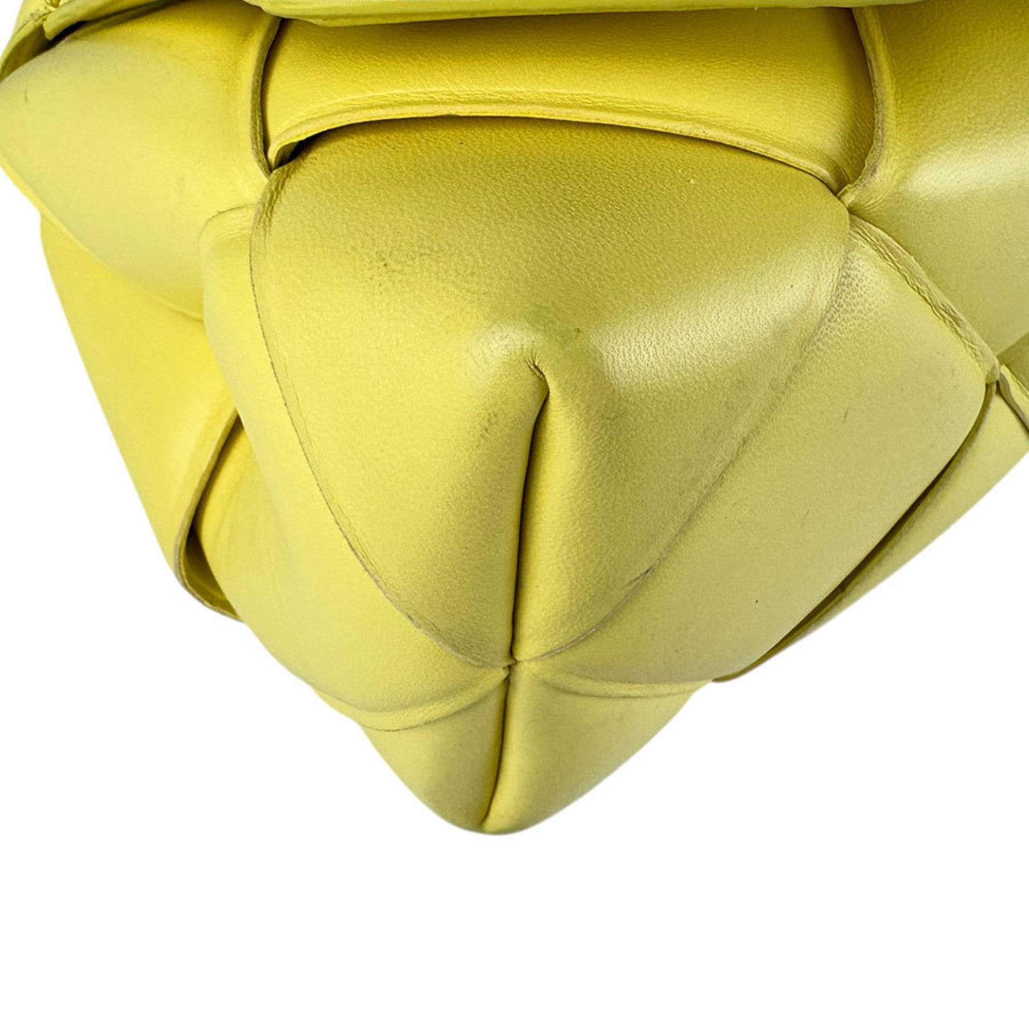 Bottega Veneta Yellow Leather Shoulder Bag (Pre-Owned)