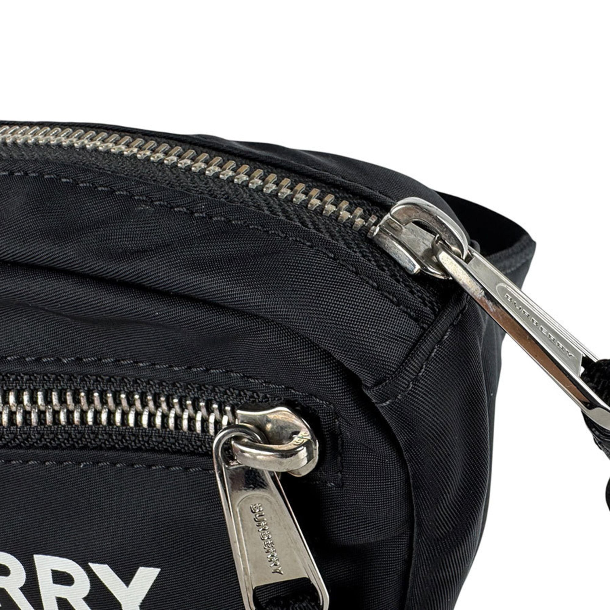 Burberry Black Nylon Canvas Sling Bag (Pre-Owned)