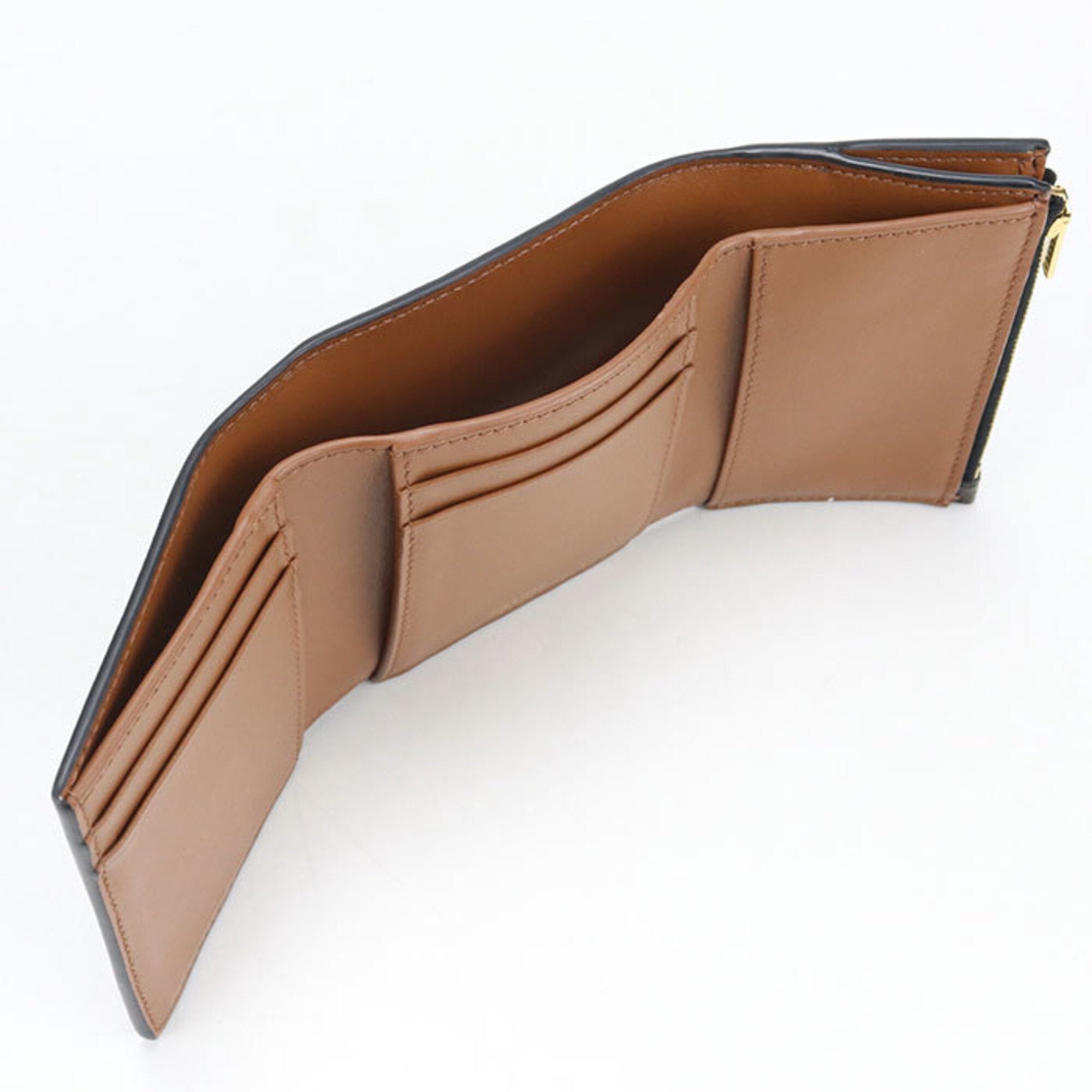 Celine Brown Pvc Wallet (Tri-Fold) (Pre-Owned)