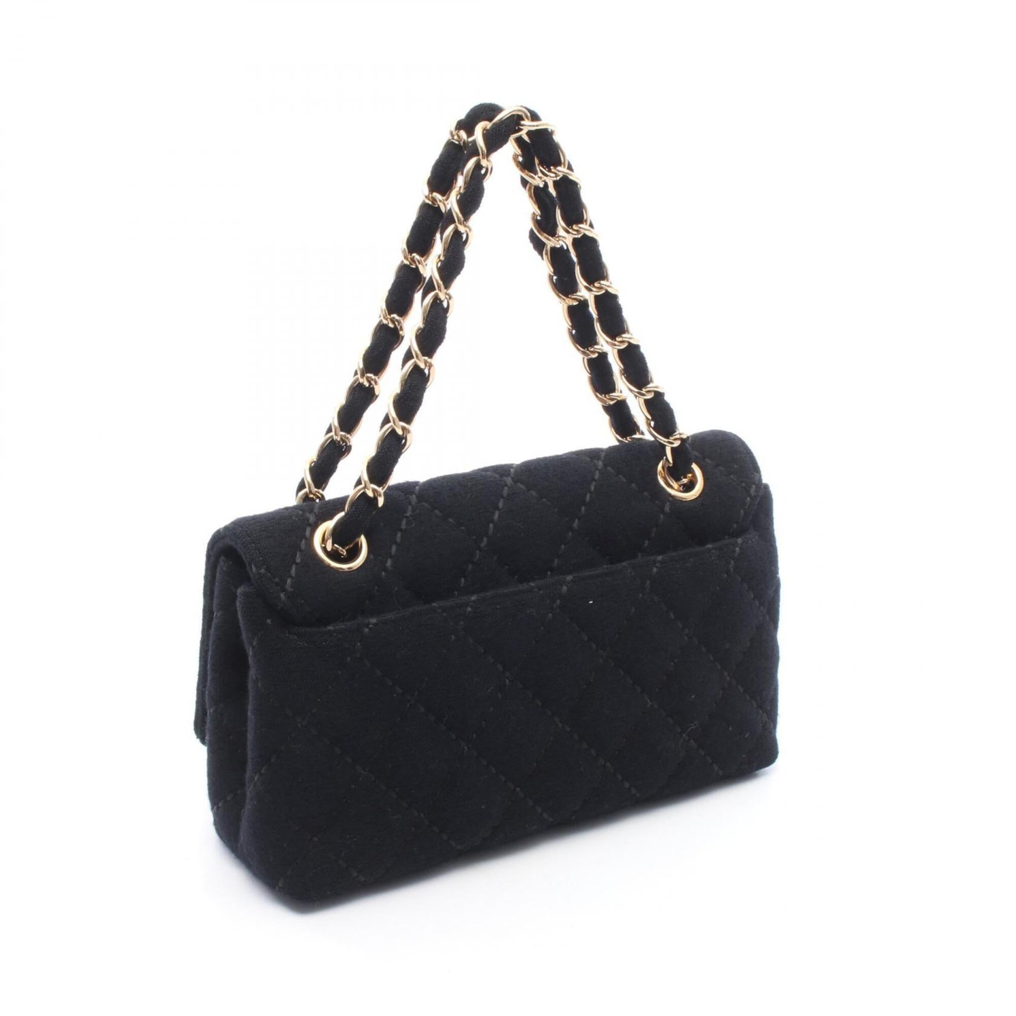 Chanel Black Jersey Handbag (Pre-Owned)