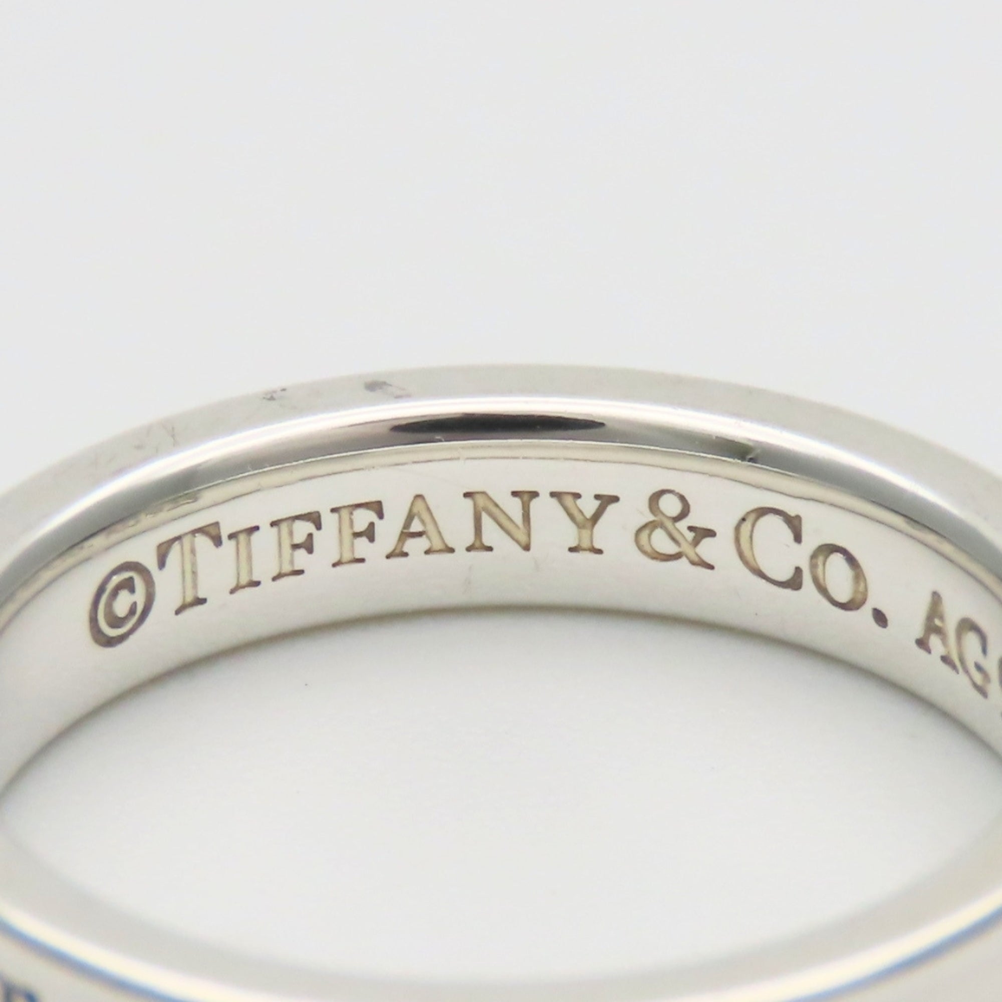 Tiffany Silver Silver 925 Band Ring (Pre-Owned)