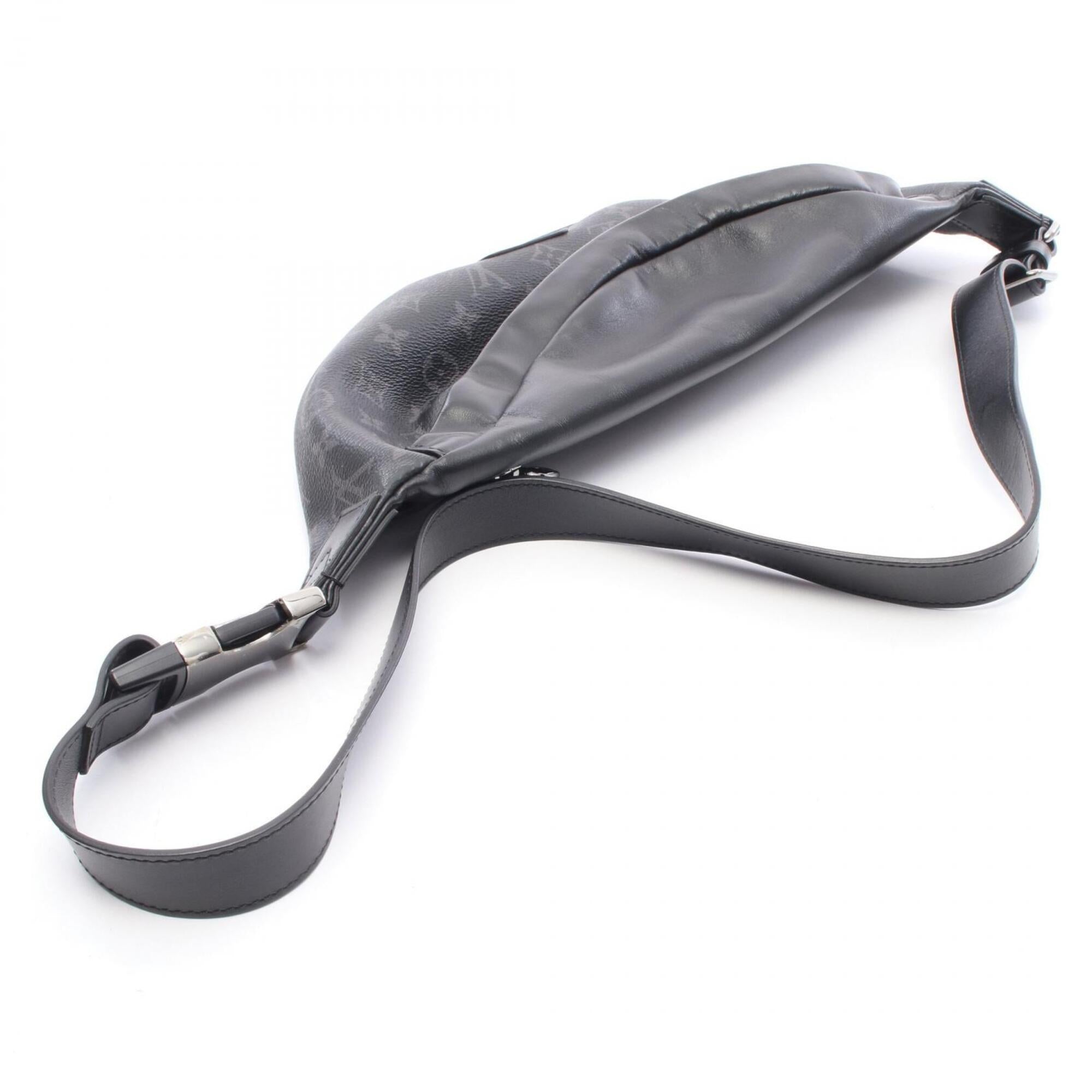 Louis Vuitton Black Coated Canvas Leather Fanny Pack Handbag (Pre-Owned)