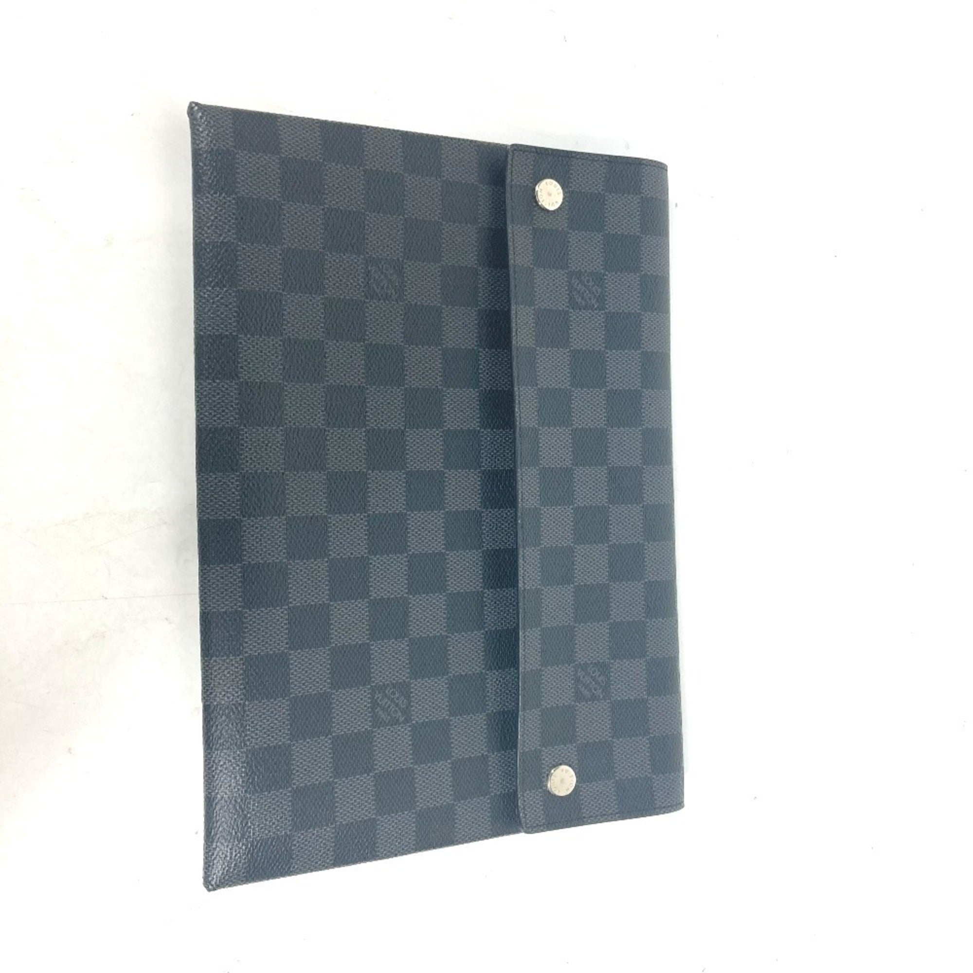 Louis Vuitton Black Damier Graphite Clutch Bag Pouch (Pre-Owned)