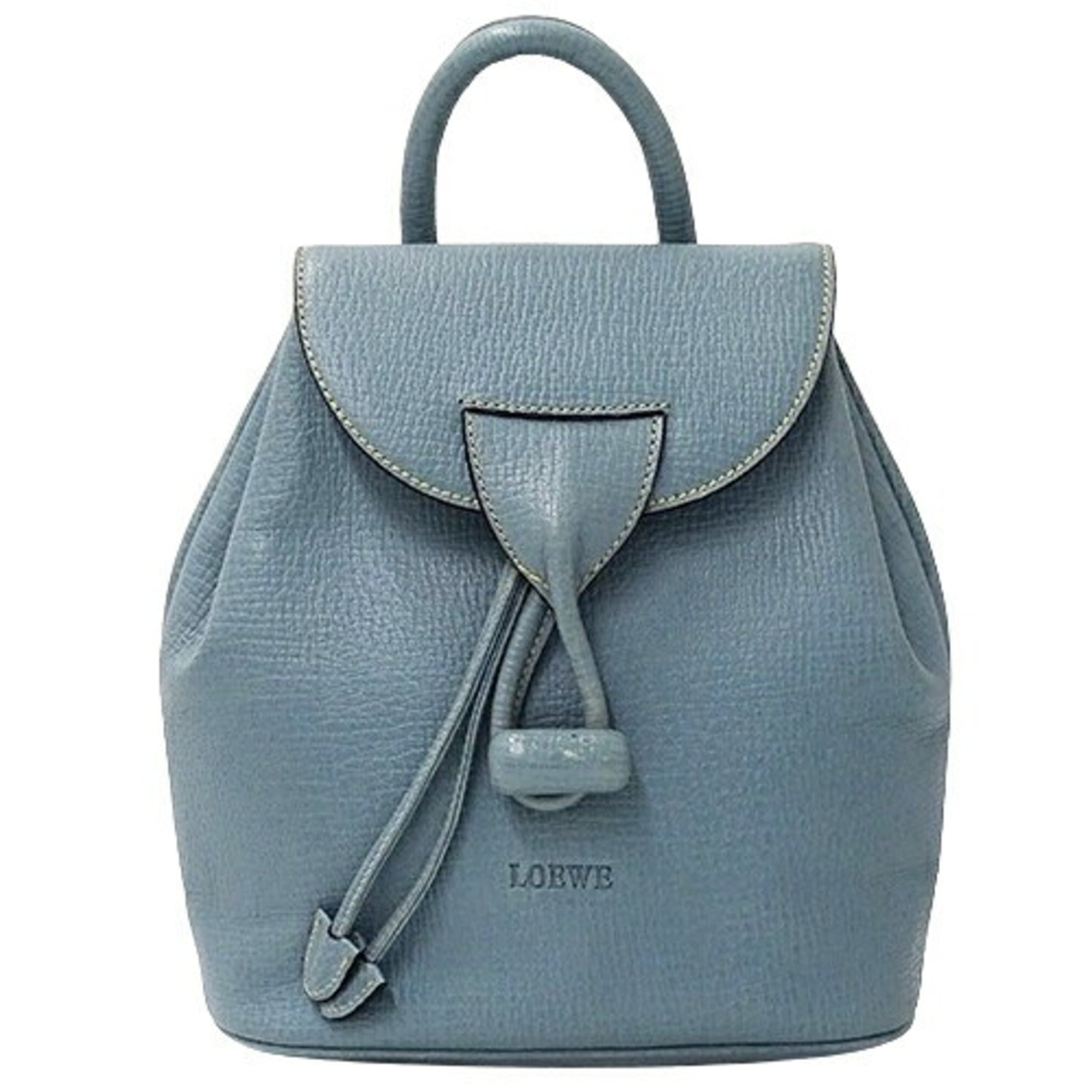 Loewe Light Blue Leather Backpack (Pre-Owned)