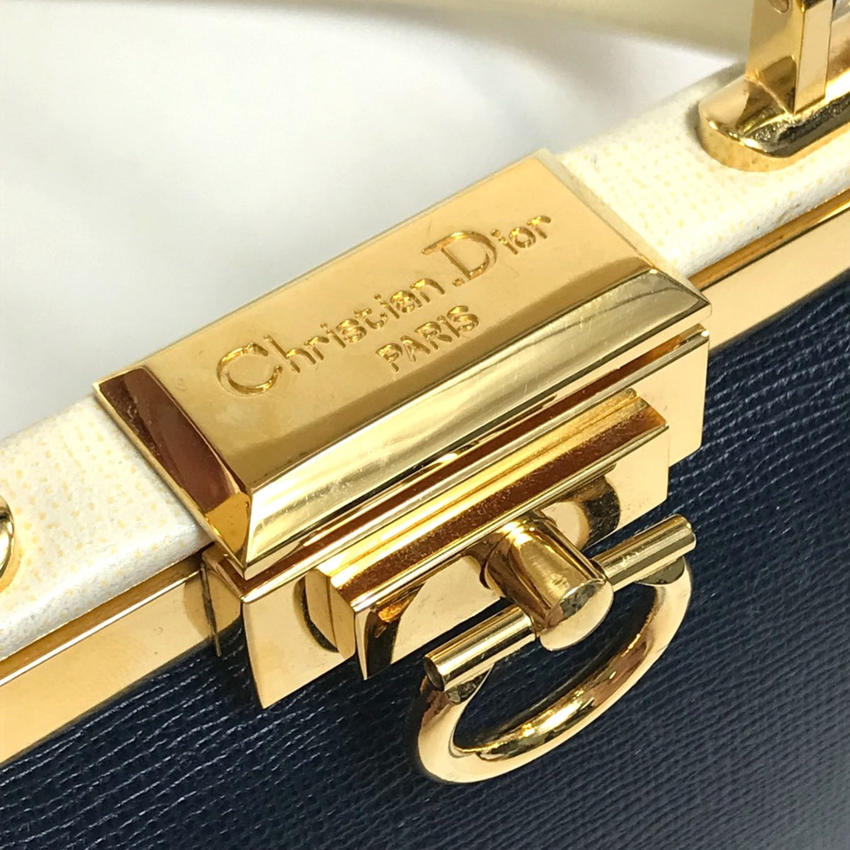 Christian Dior Navy Leather Handbag (Pre-Owned)